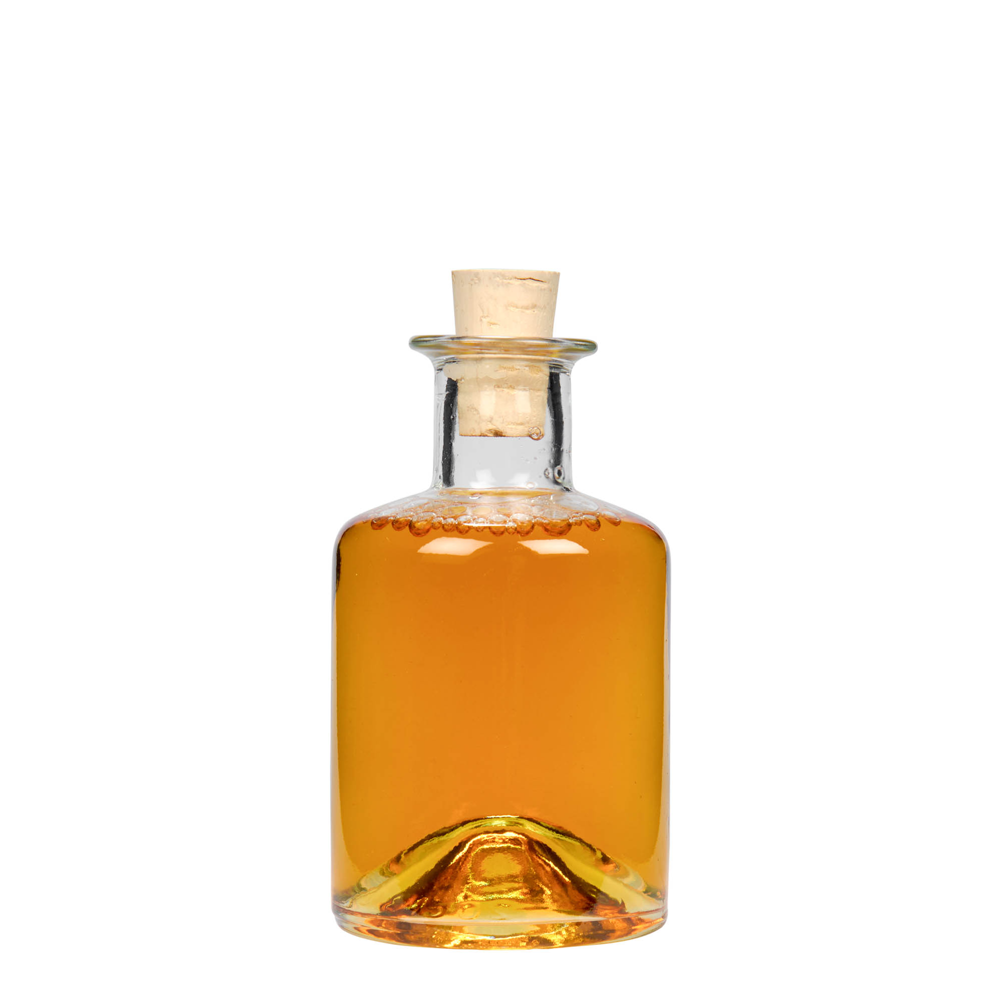 200 ml γυάλινο μπουκάλι φαρμακοποιού, στόμιο: φελλός