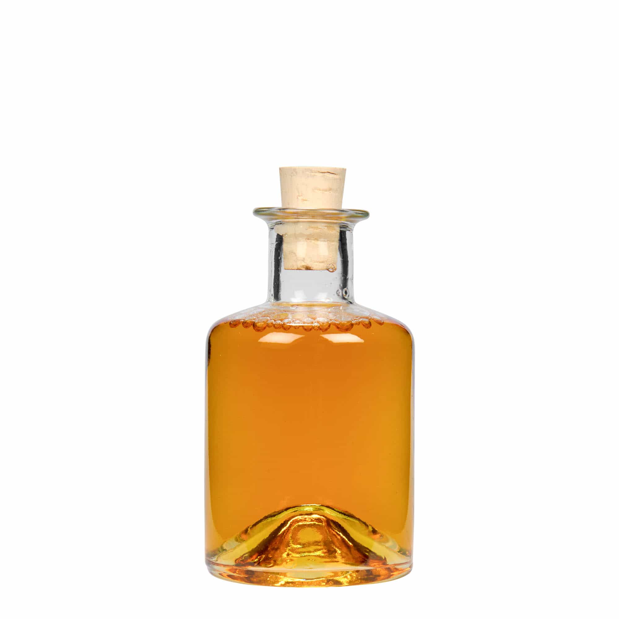 200 ml γυάλινο μπουκάλι φαρμακοποιού, στόμιο: φελλός