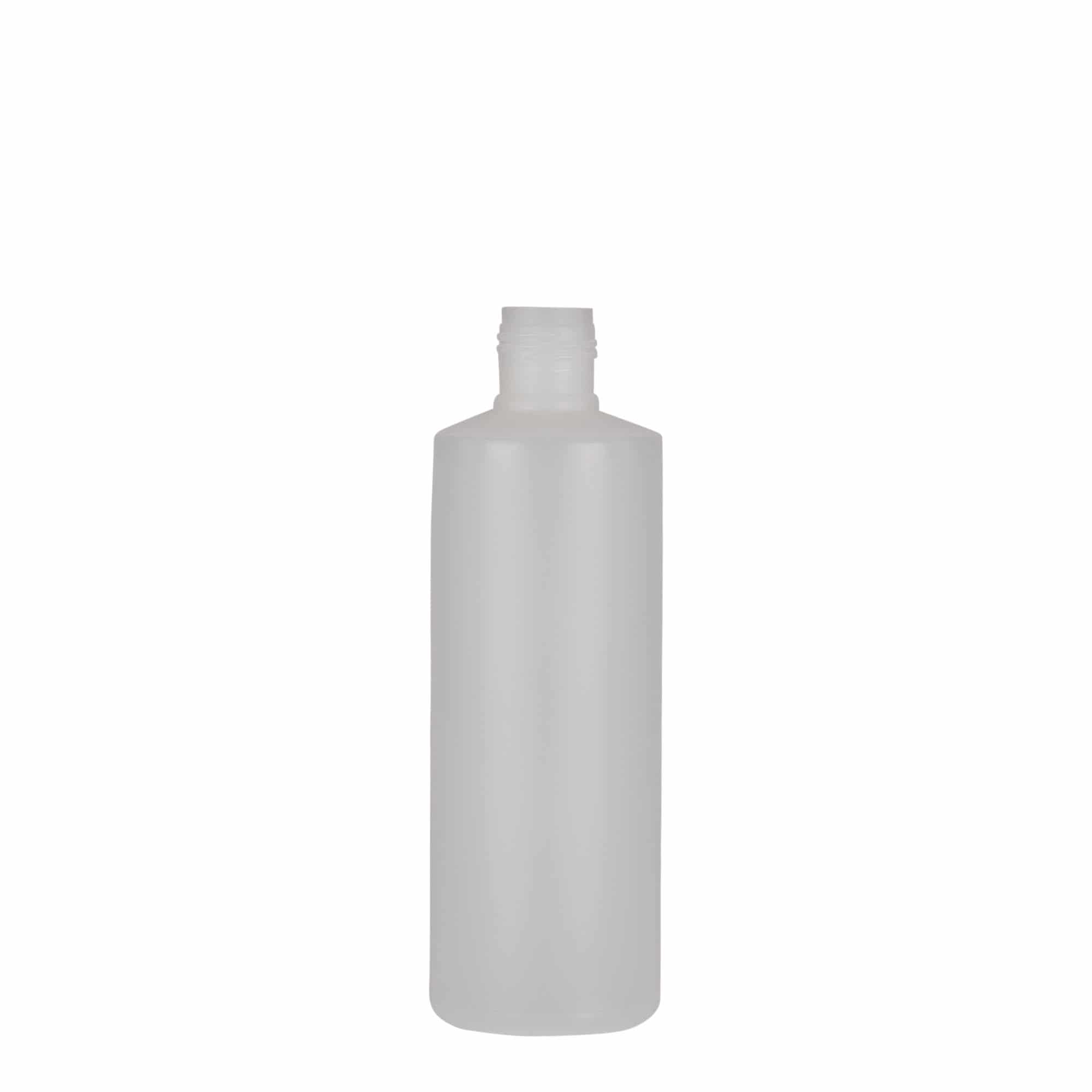 Στρογγυλό μπουκάλι 200 ml, πλαστικό PE, φυσικό χρώμα, στόμιο: βιδωτό πώμα