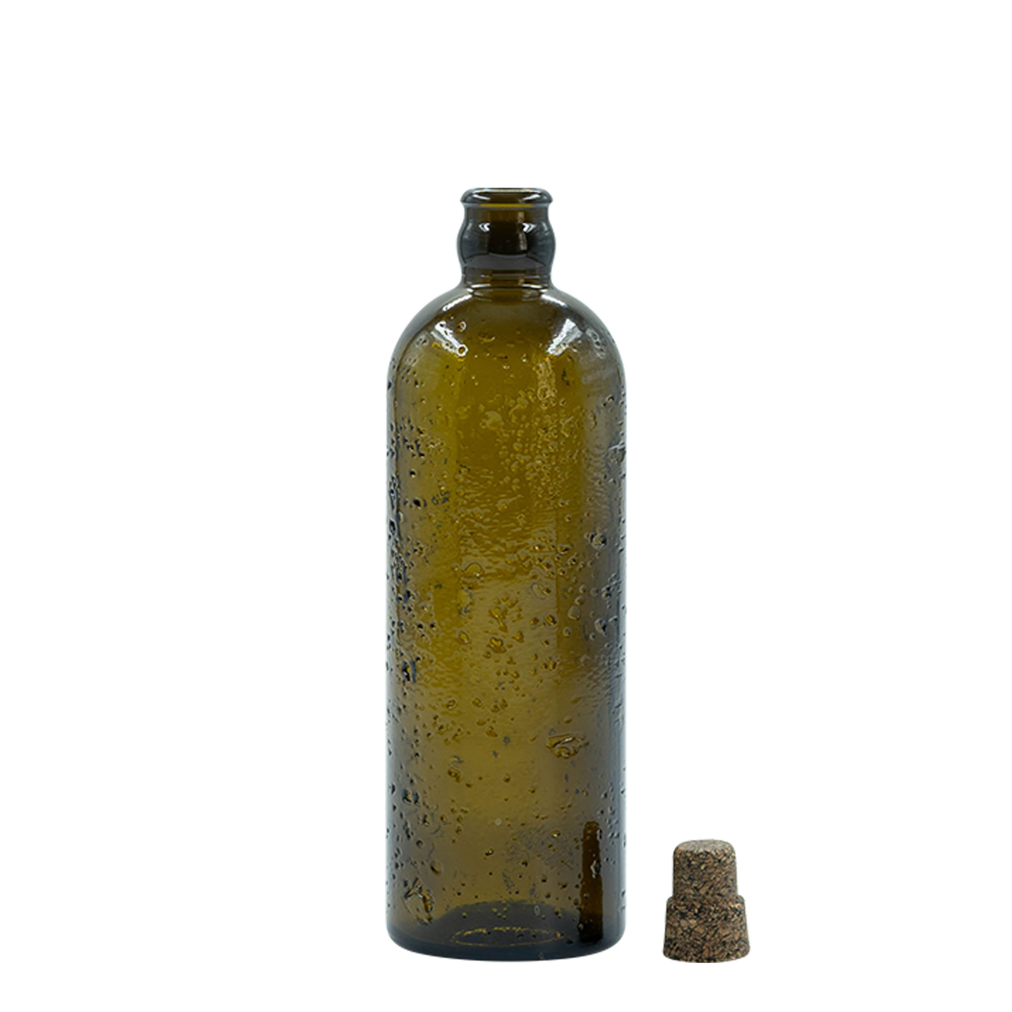 500 ml γυάλινο μπουκάλι Wildly Crafted 'Bobber Jr', καφέ, στόμιο: φελλός