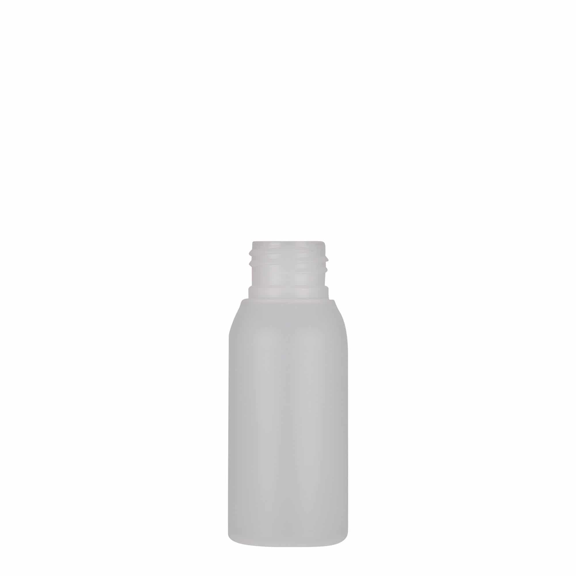 Πλαστικό μπουκάλι 'Tuffy' 50 ml, HDPE, φυσικό χρώμα, στόμιο: 24/410 Πλαστικό μπουκάλι 'Tuffy' 50 ml, HDPE, φυσικό χρώμα, στόμιο: 24/410