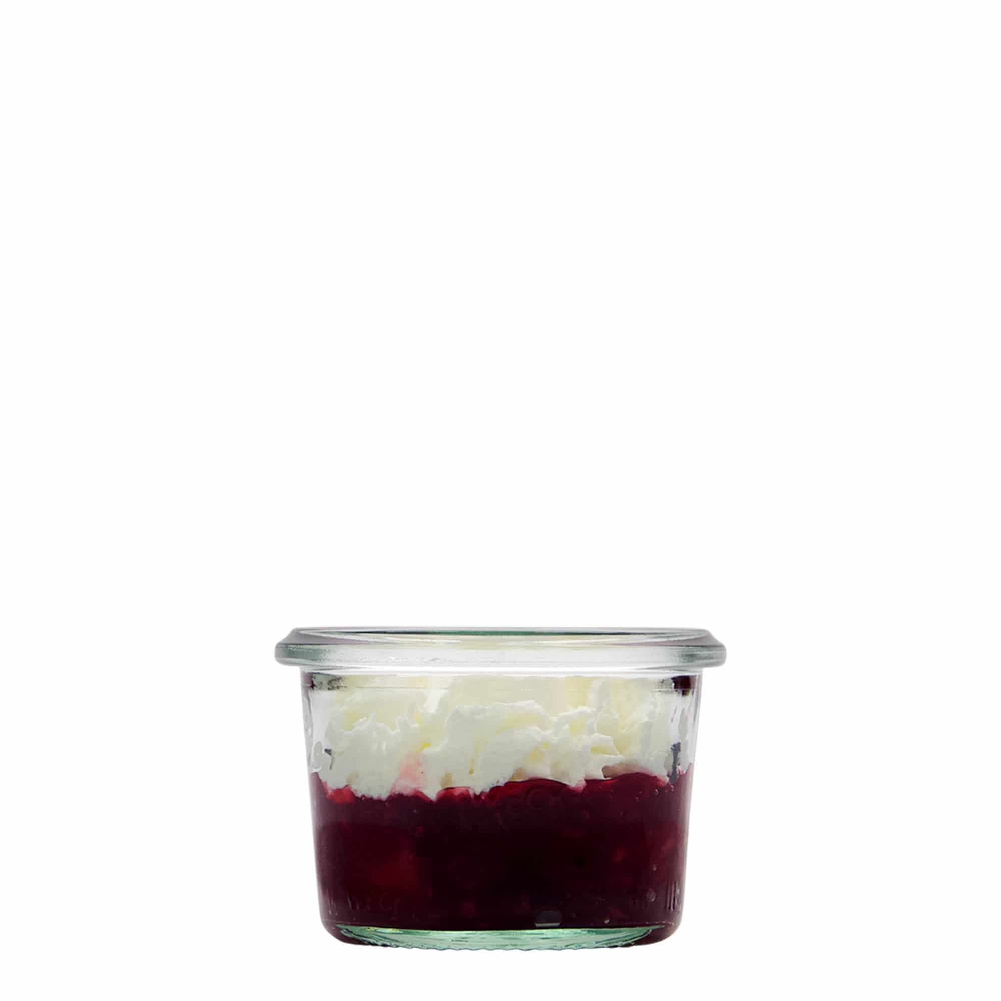 80 ml βάζο WECK με κωνικό σχήμα, άνοιγμα: στρογγυλή άκρη