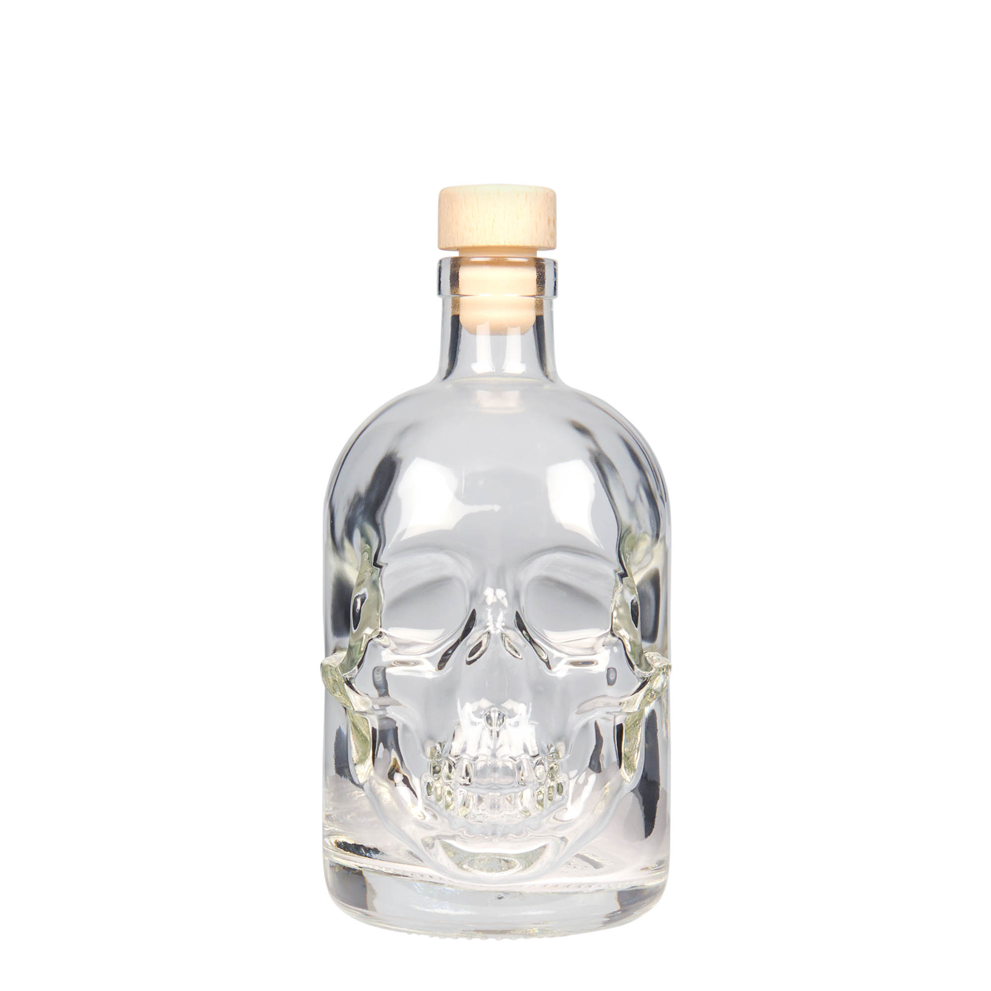 500 ml γυάλινο μπουκάλι 'Κρανίο', στόμιο: φελλός