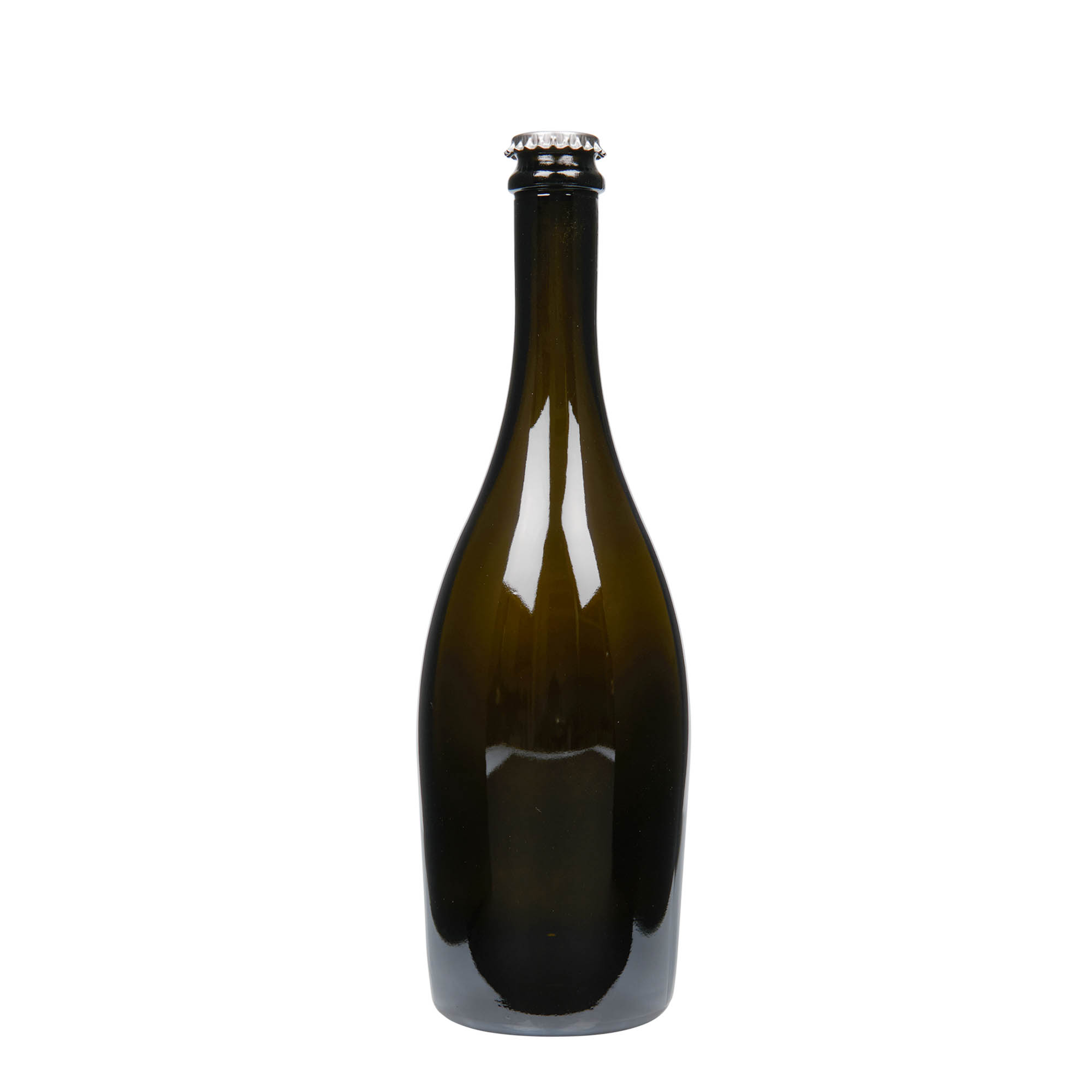 750 ml φιάλη σαμπάνιας 'Carmen', γυαλί, παλαιωμένο πράσινο, στόμιο: καπάκι κορώνας