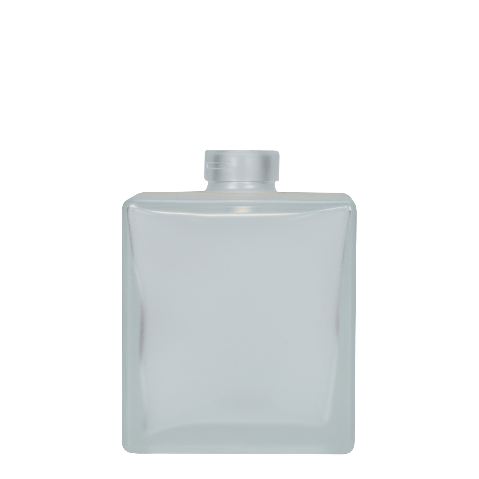 500 ml γυάλινο μπουκάλι 'Cube', τετράγωνο, παγωμένο, στόμιο: φελλός