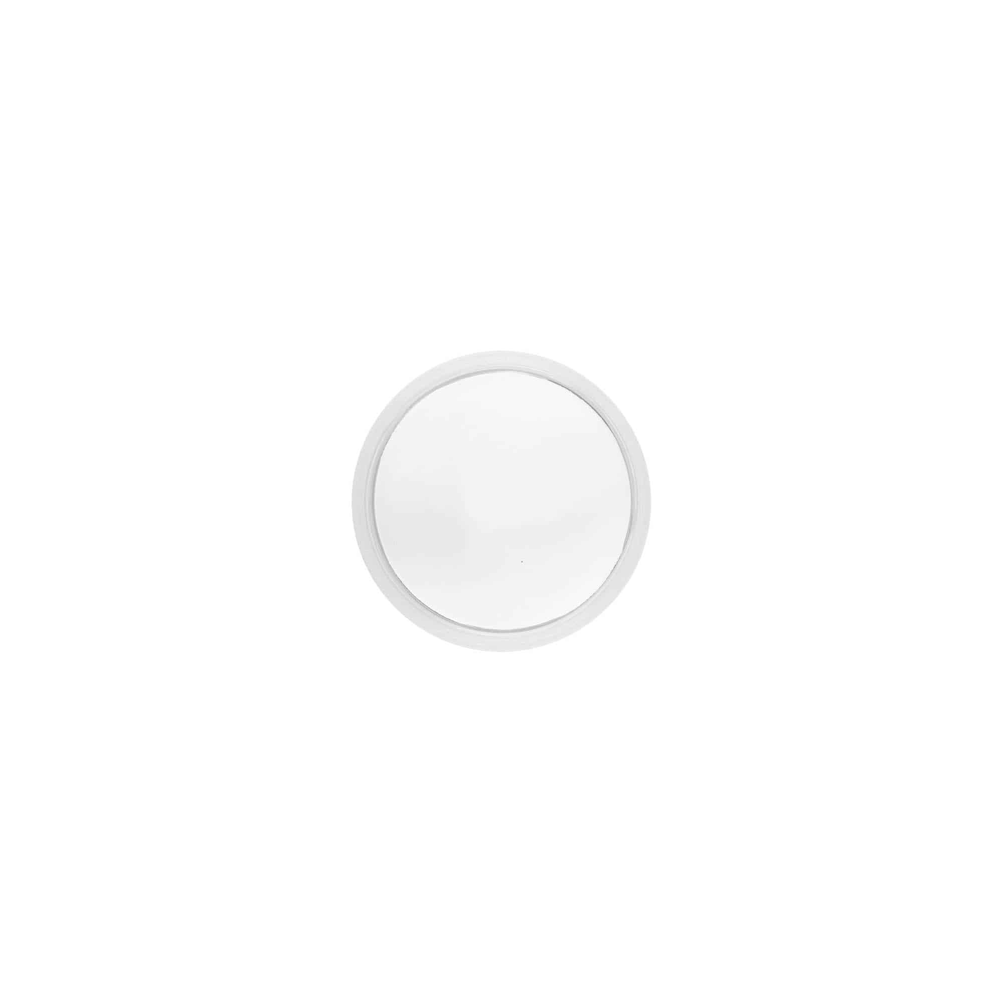 Βιδωτό καπάκι 'Clear/Platin Edition', πλαστικό PP, λευκό, για στόμιο: 40/2P