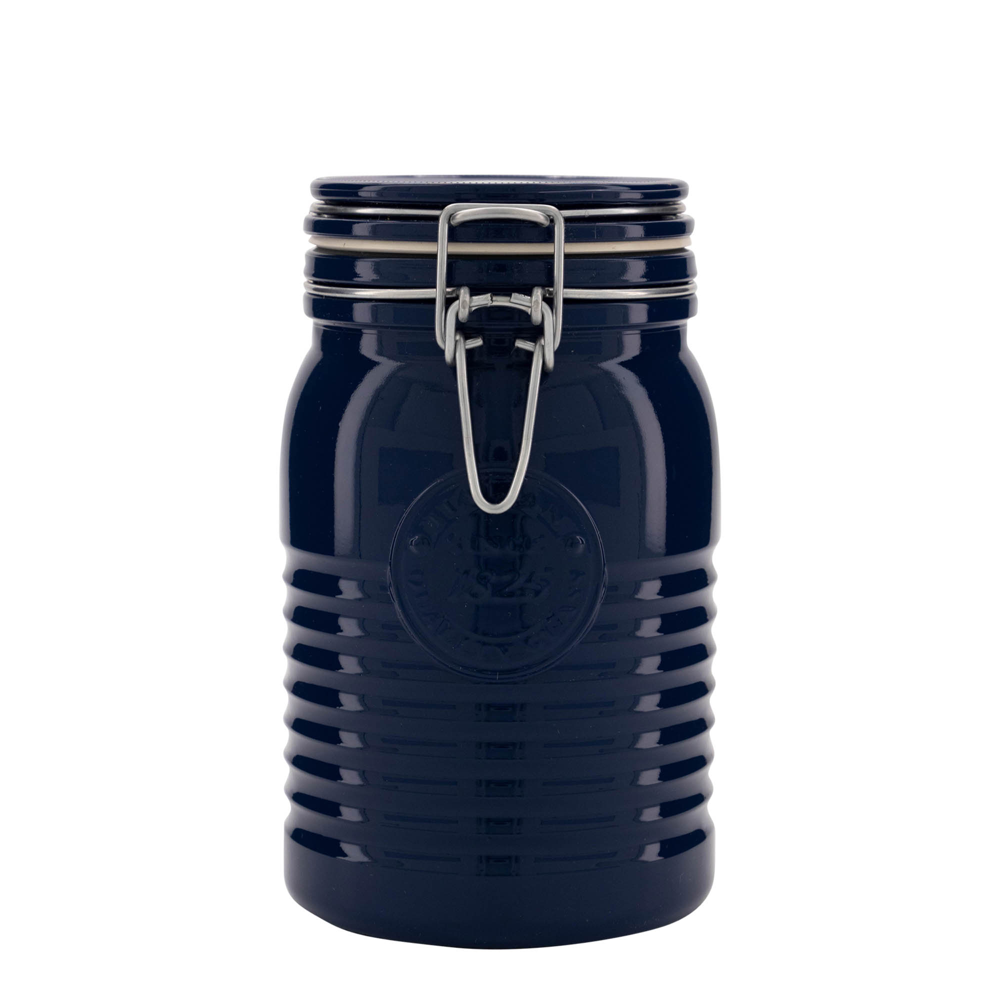 1.000 ml βάζο με σύρμα κλεισίματος 'Officina 1825', μπλε, στόμιο: κλείσιμο με σύρμα
