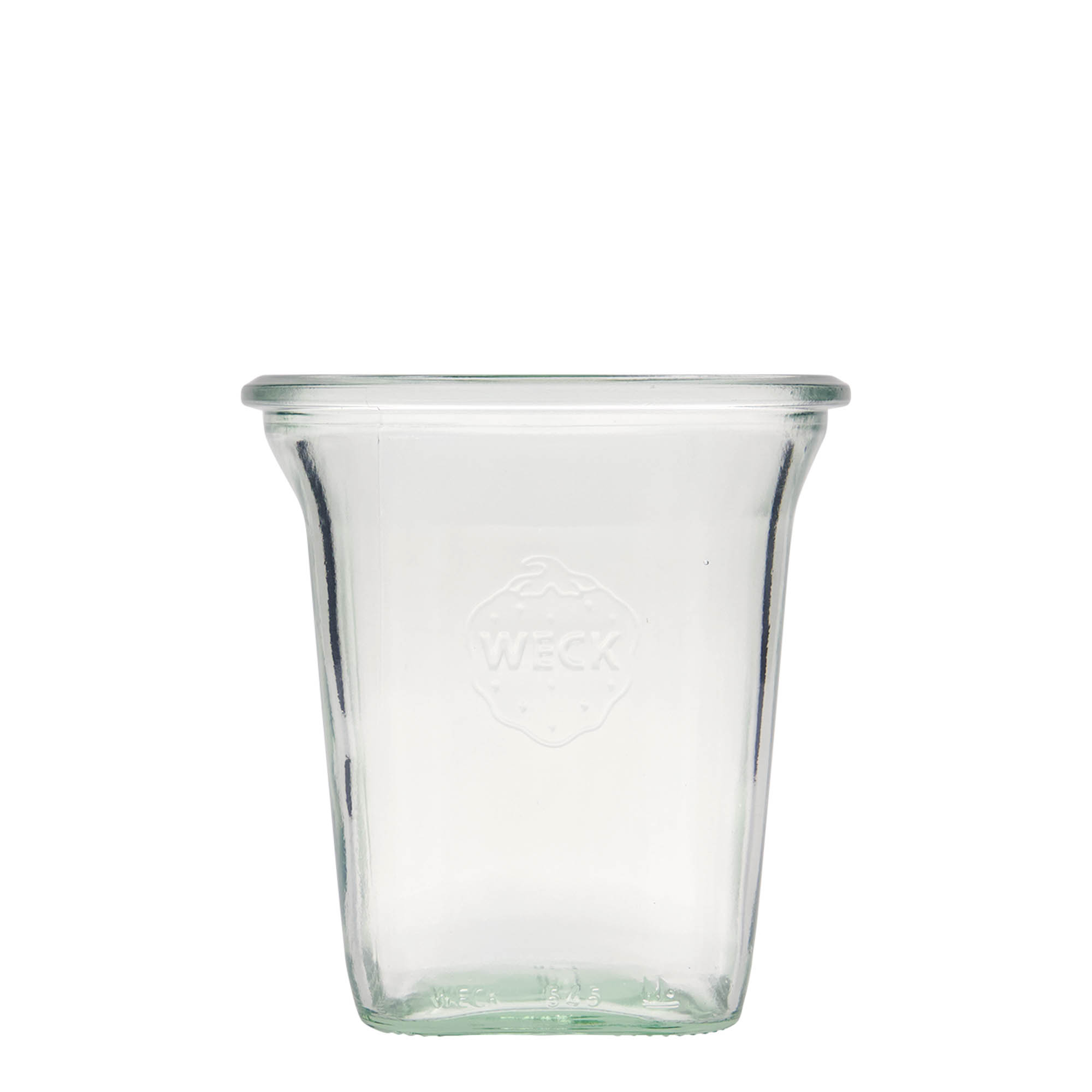 545 ml WECK-Quadroglas, τετράγωνο, στόμιο: στρογγυλή άκρη