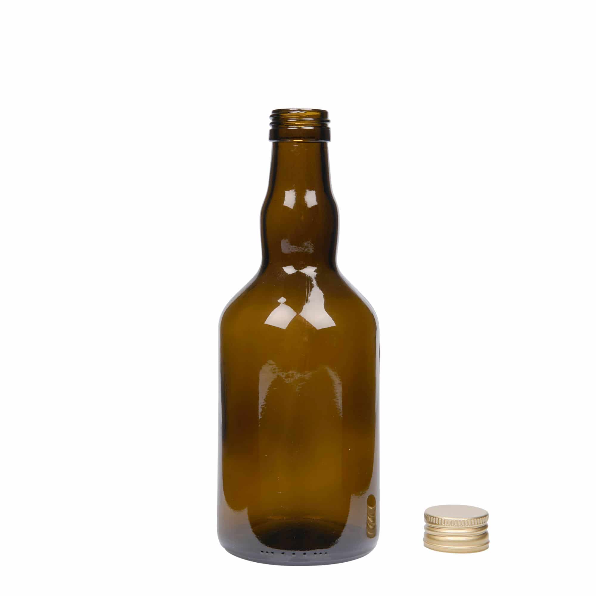500 ml γυάλινο μπουκάλι 'Olona', παλαιωμένο πράσινο, στόμιο: PP 31,5