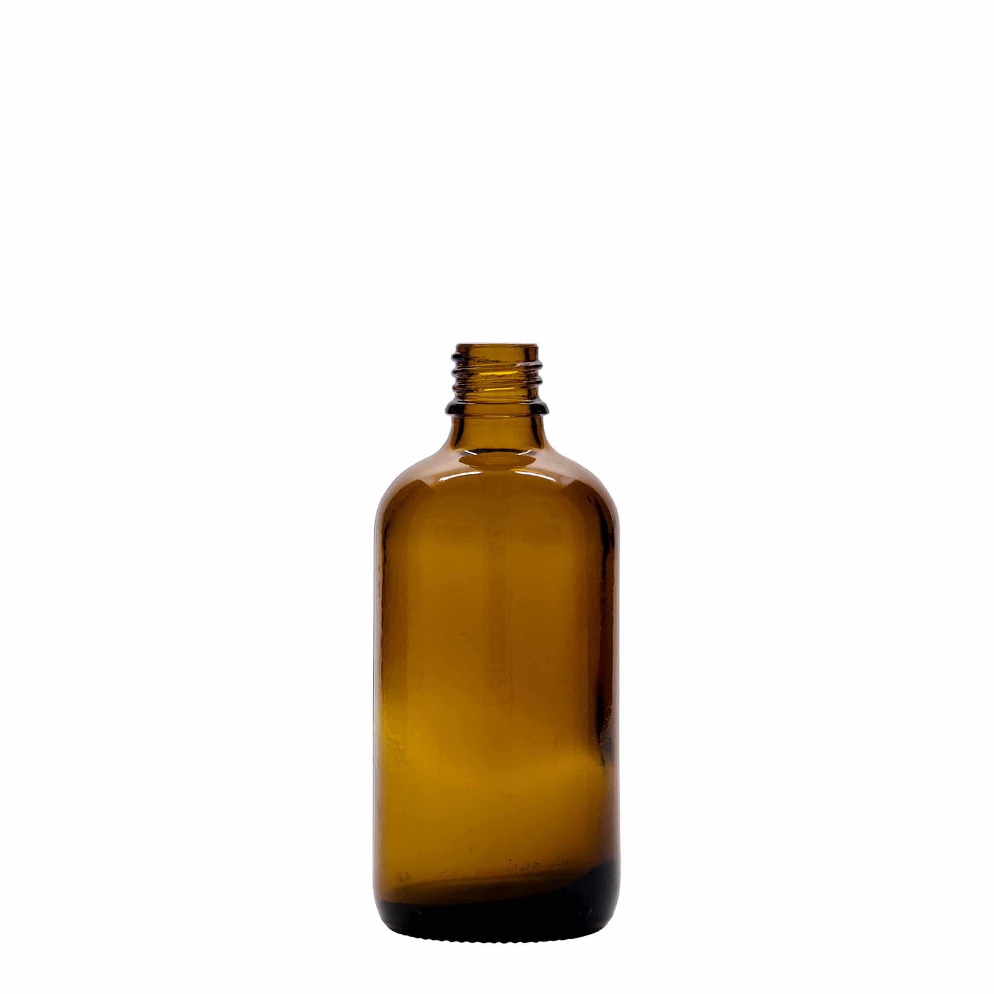 100 ml φιαλίδιο ψεκασμού ιατρικό, γυάλινο, καφέ, στόμιο: DIN 18