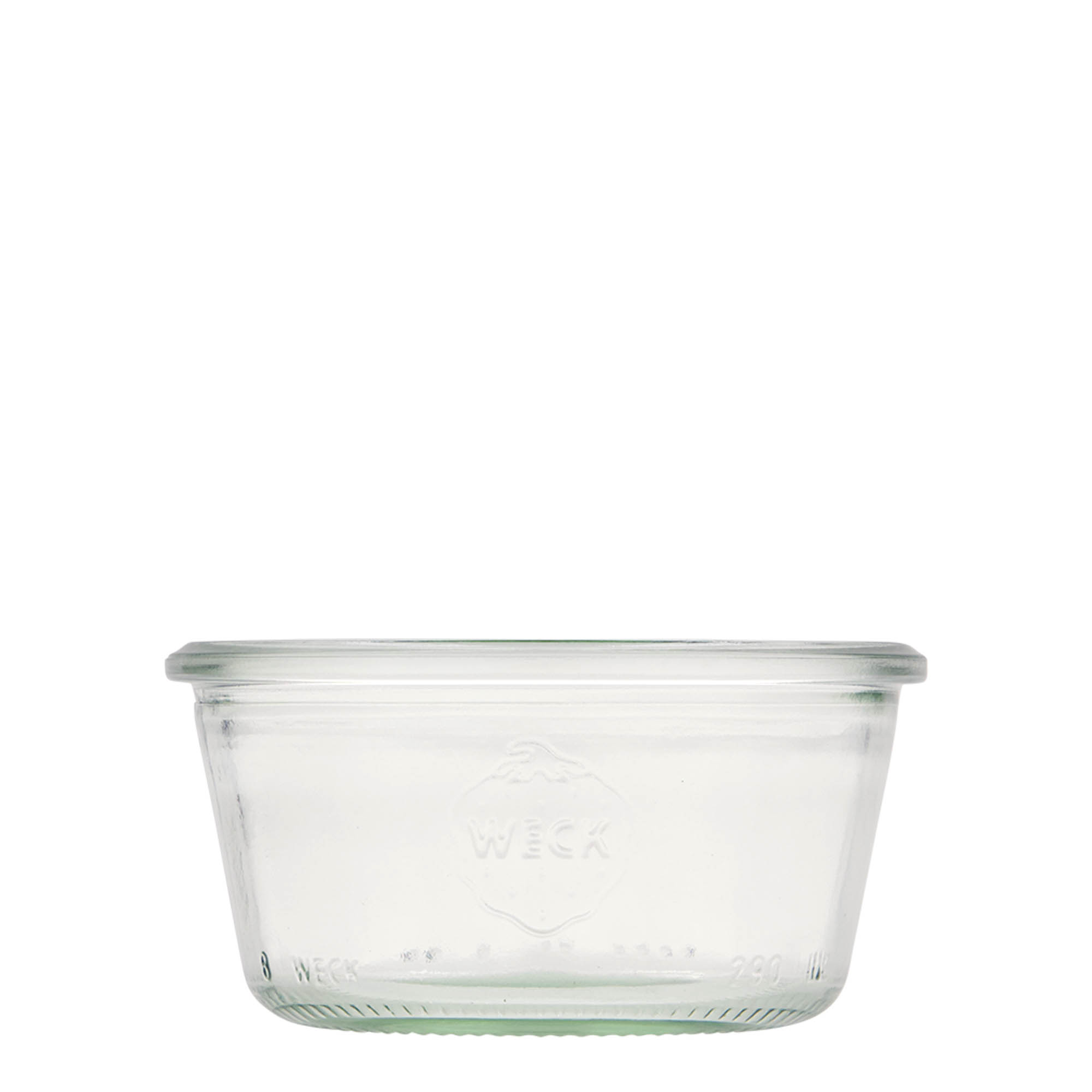 290 ml WECK-γυάλινο βάζο με πλατύ στόμιο, άνοιγμα: στρογγυλό χείλος