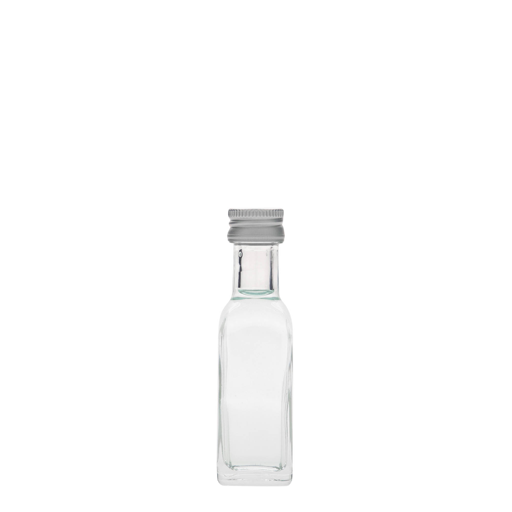 20 ml γυάλινο μπουκάλι 'Marasca', τετράγωνο, στόμιο: PP 18 20 ml γυάλινο μπουκάλι 'Marasca', τετράγωνο, στόμιο: PP 18