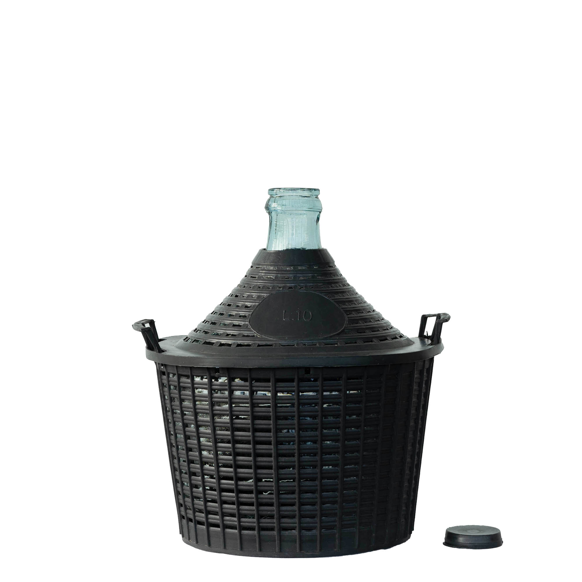 10 λ φιάλη μπαλονιού με στενό λαιμό, γυάλινη, στόμιο: καπάκι τύπου Stülpdeckel 10 λ φιάλη μπαλονιού με στενό λαιμό, γυάλινη, στόμιο: καπάκι τύπου Stülpdeckel