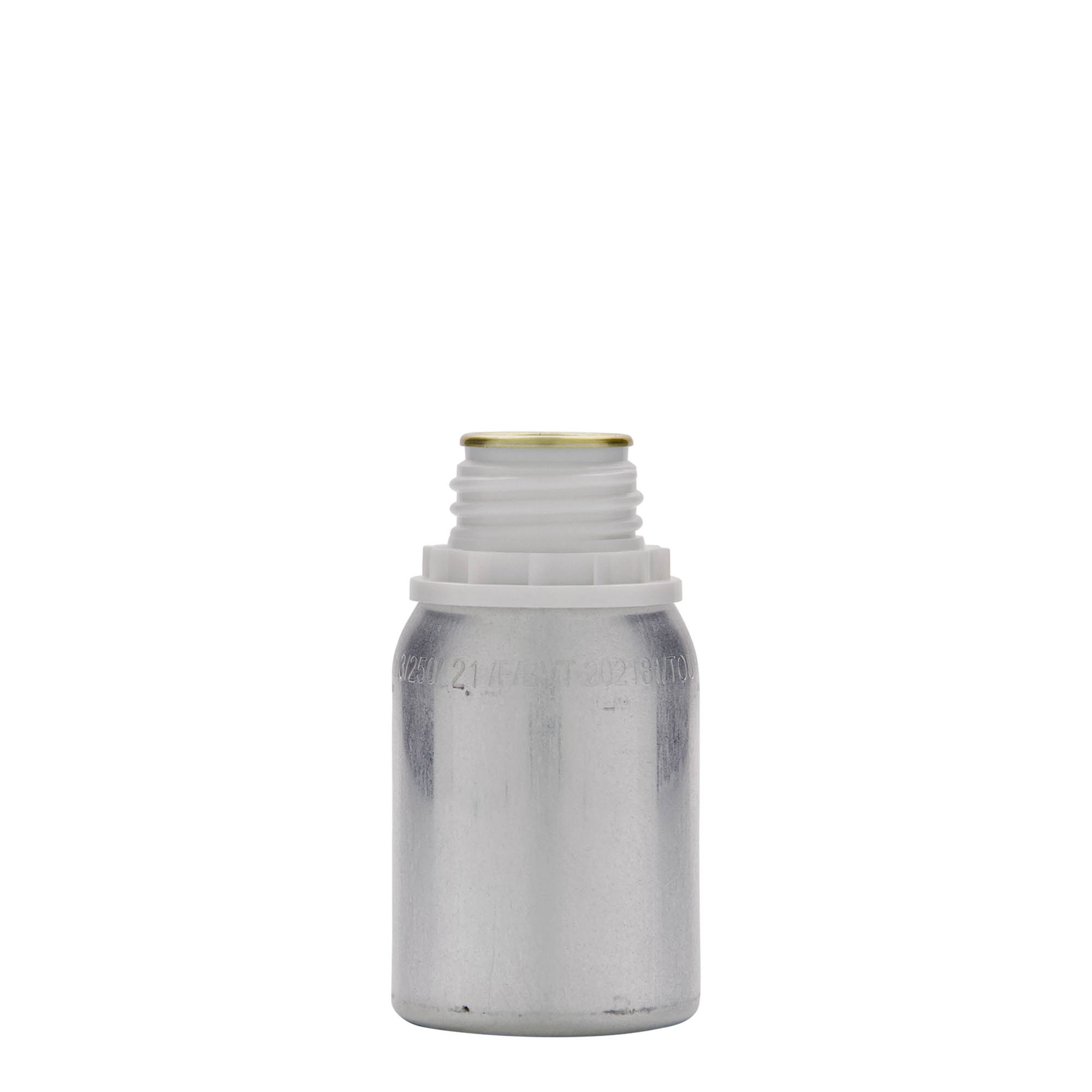 125 ml αλουμινένιο μπουκάλι, μέταλλο, ασημί, στόμιο: DIN 32 125 ml αλουμινένιο μπουκάλι, μέταλλο, ασημί, στόμιο: DIN 32