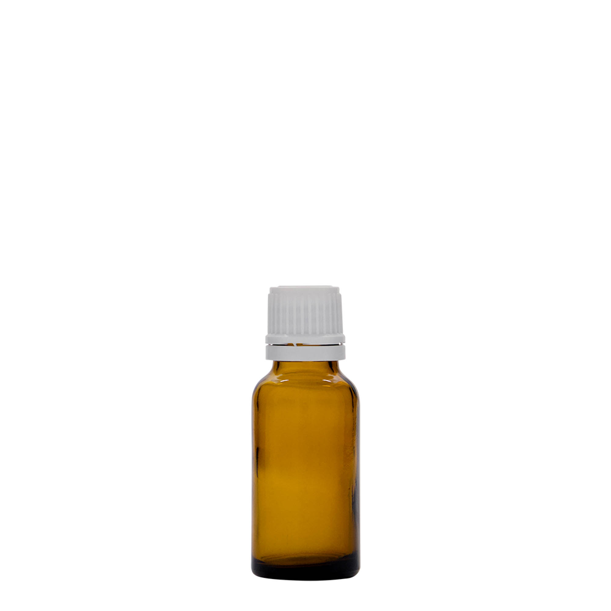 20 ml φαρμακευτικό μπουκάλι, καφέ γυαλί, στόμιο: DIN 18