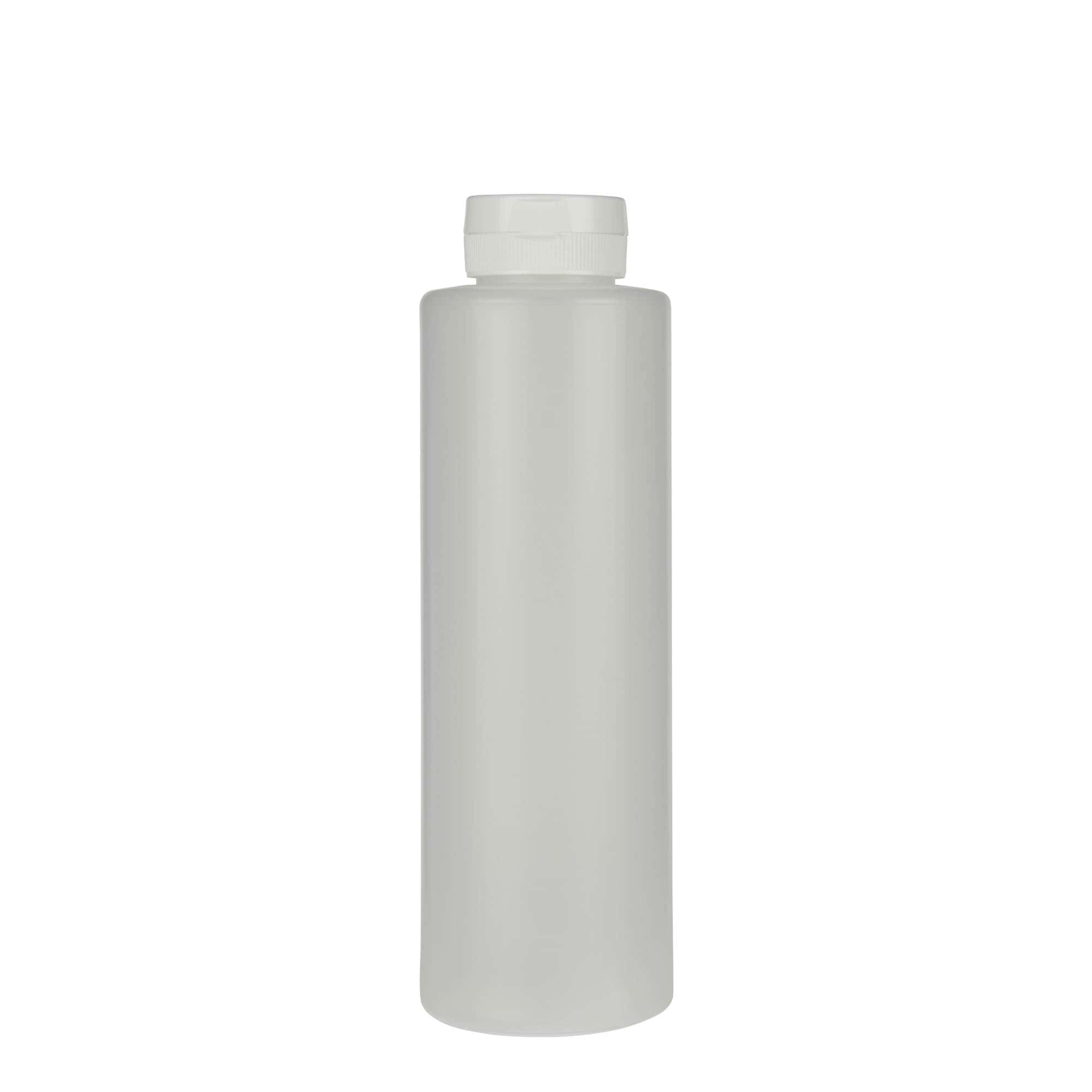 Μπουκάλι για σως 500 ml, πλαστικό LDPE, φυσικό χρώμα, στόμιο: 38/400