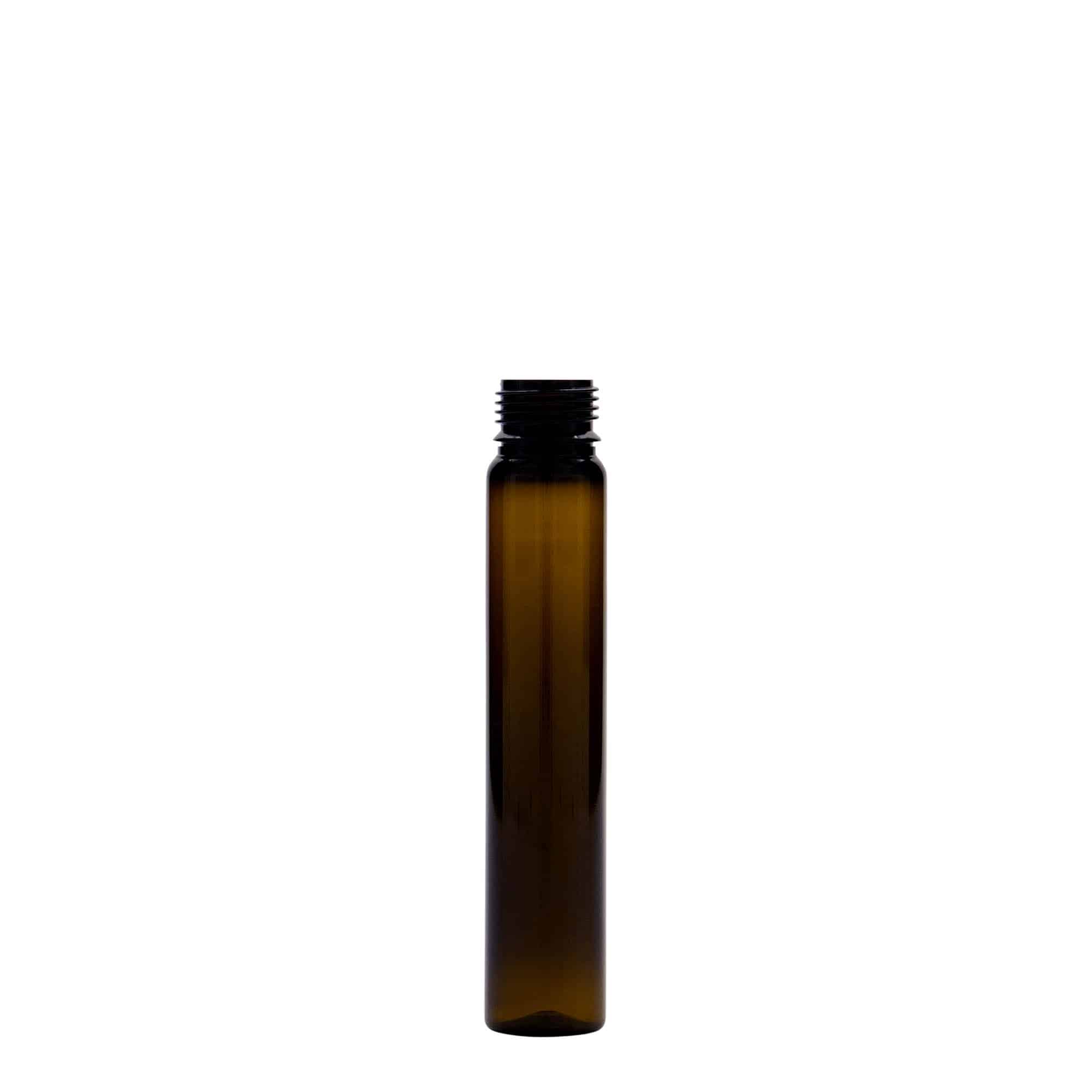 Κύλινδρος PET 25 ml, πλαστικός, καφέ, στόμιο: βιδωτό πώμα
