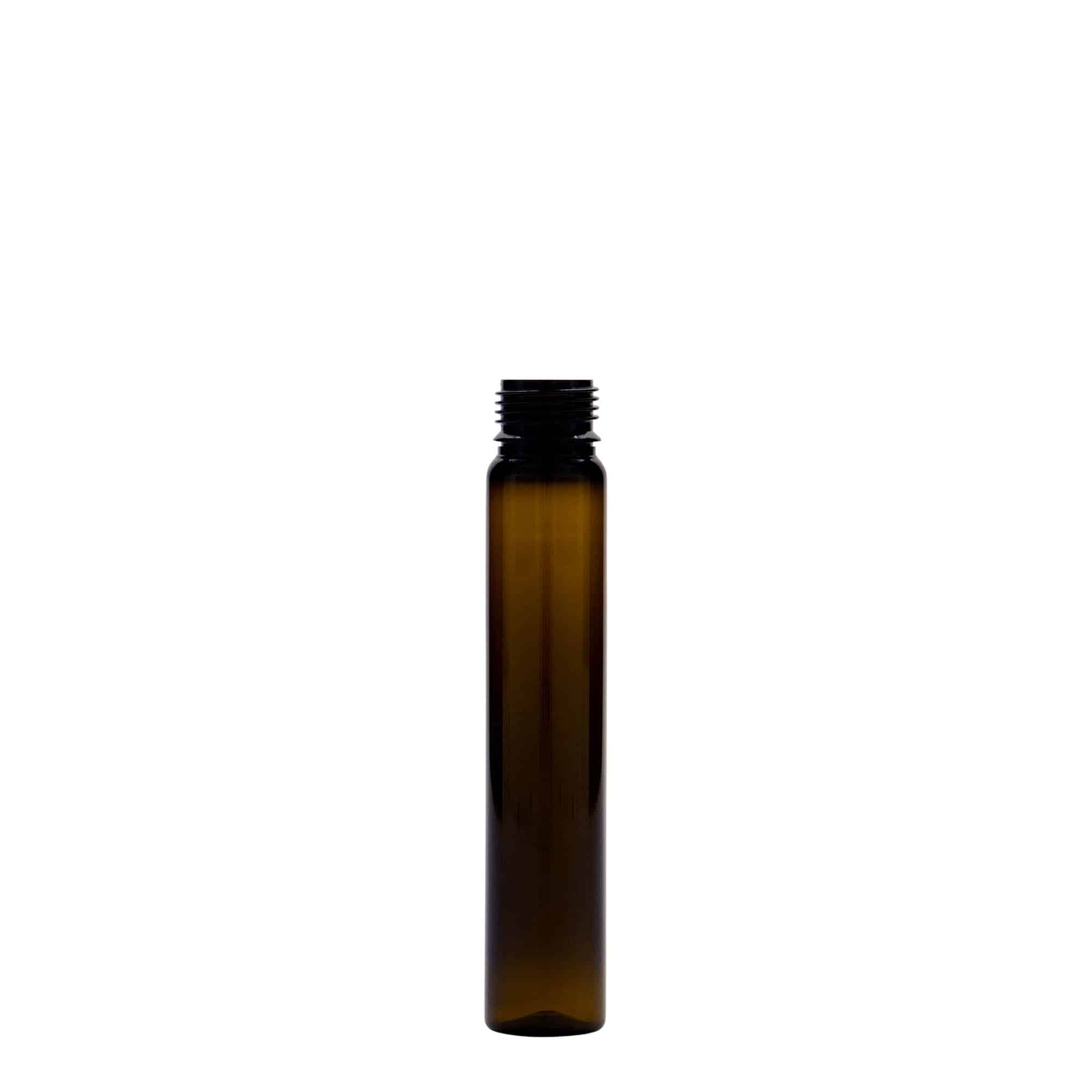 25 ml σωληνάριο PET, πλαστικό, καφέ, στόμιο: βιδωτό καπάκι