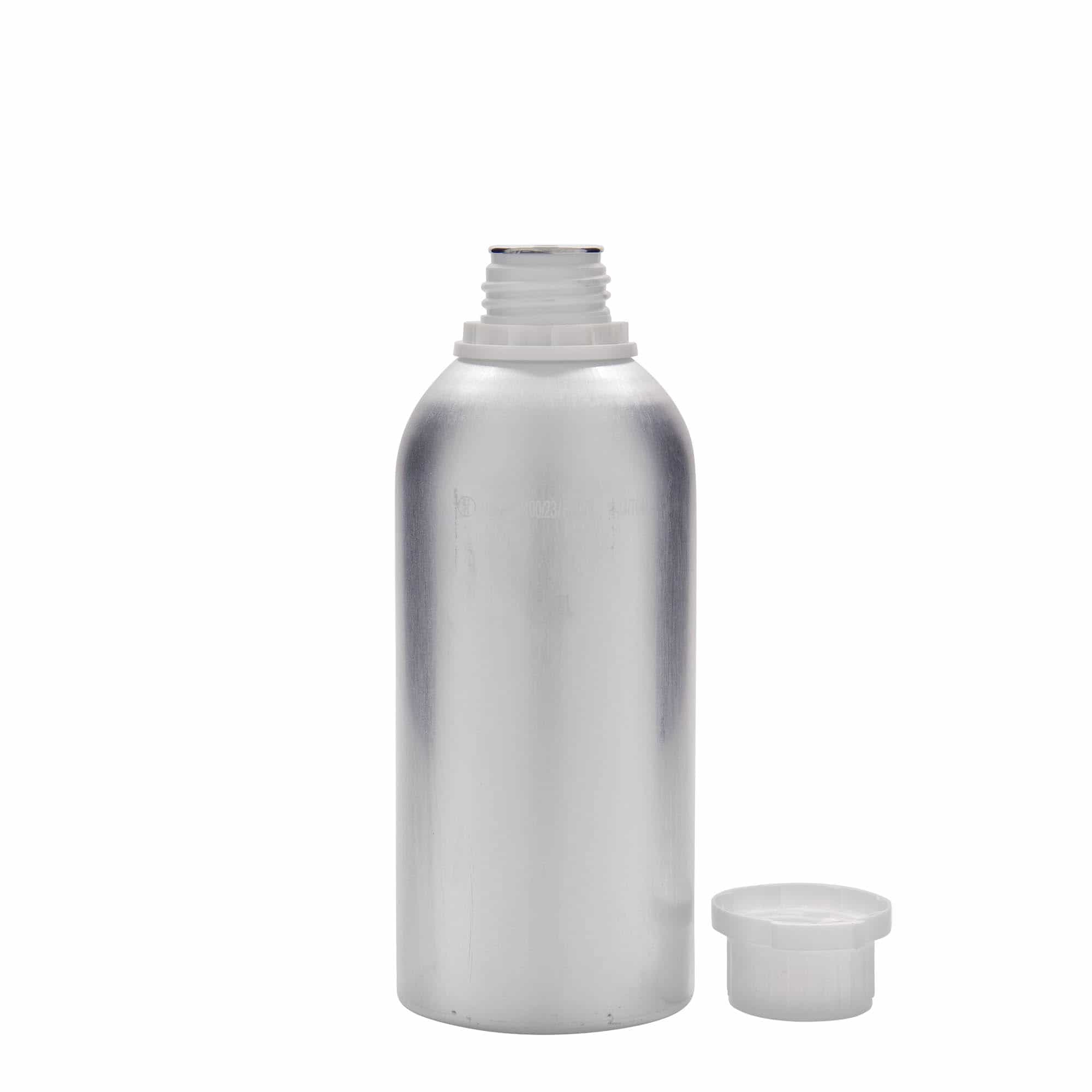 625 ml αλουμινένιο μπουκάλι, μέταλλο, ασημί, στόμιο: DIN 32