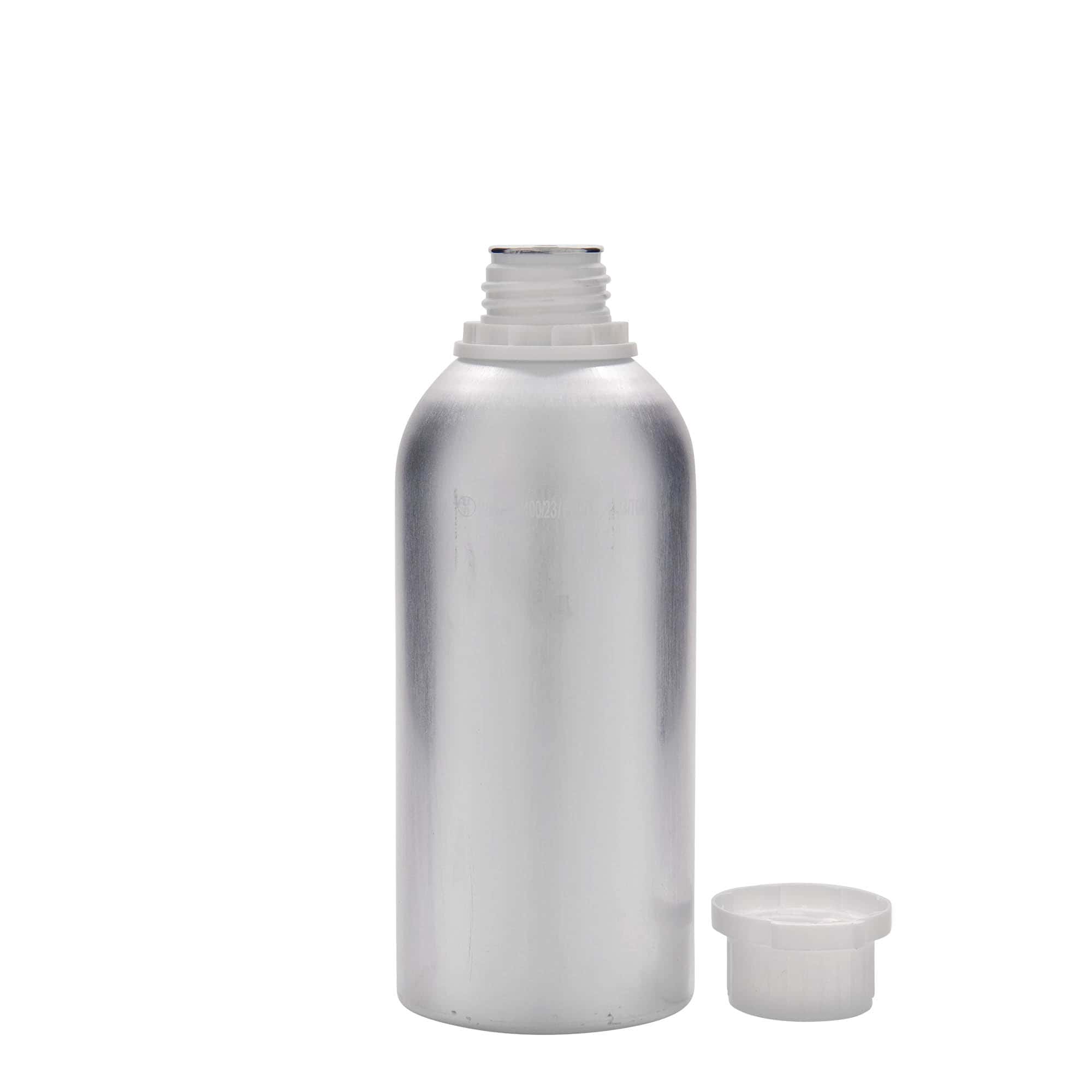 625 ml αλουμινένιο μπουκάλι, μέταλλο, ασημί, στόμιο: DIN 32