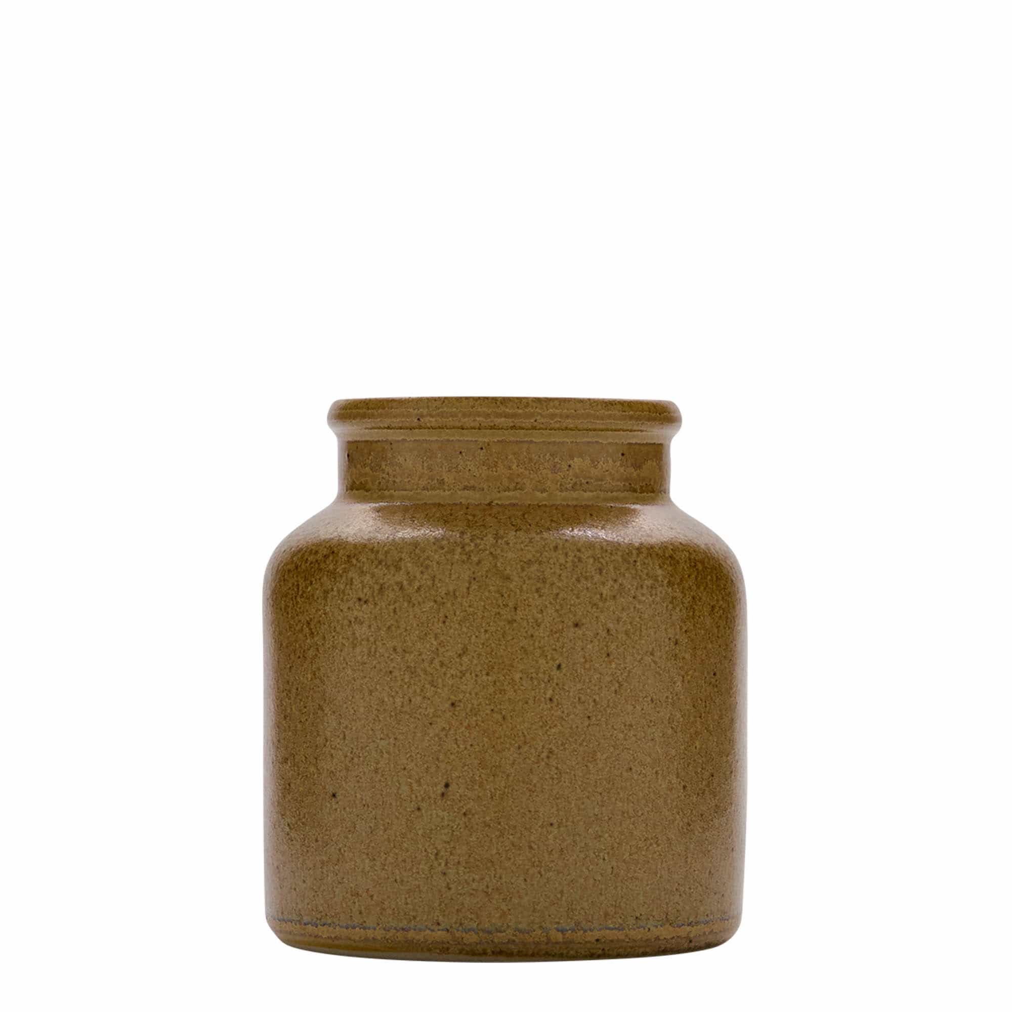 Πήλινο βάζο 270 ml, κεραμικό, καφέ κρυσταλλιζέ, στόμιο: χωνευτό πώμα Πήλινο βάζο 270 ml, κεραμικό, καφέ κρυσταλλιζέ, στόμιο: χωνευτό πώμα
