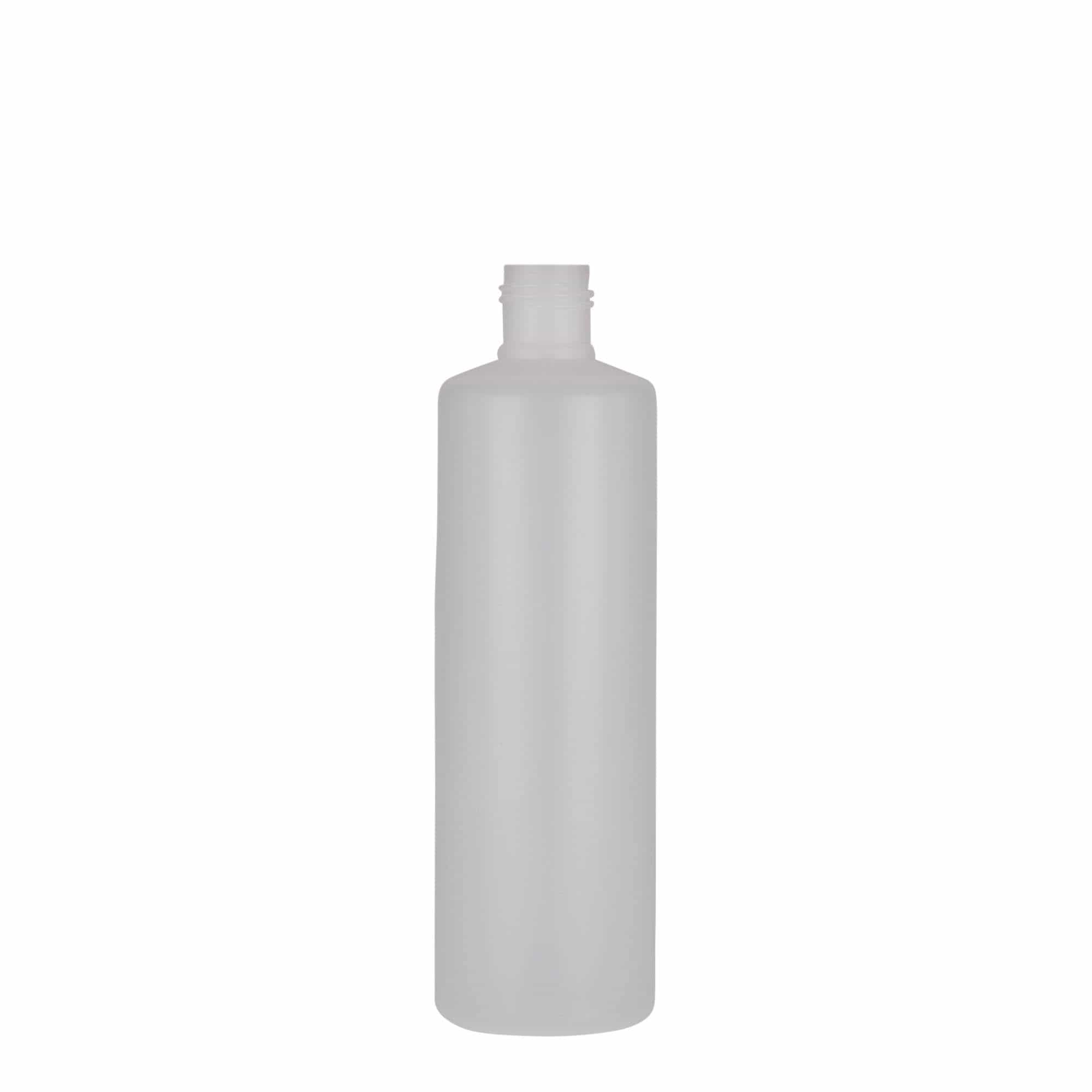Στρογγυλό μπουκάλι 250 ml, πλαστικό PE, φυσικό χρώμα, στόμιο: βιδωτό πώμα