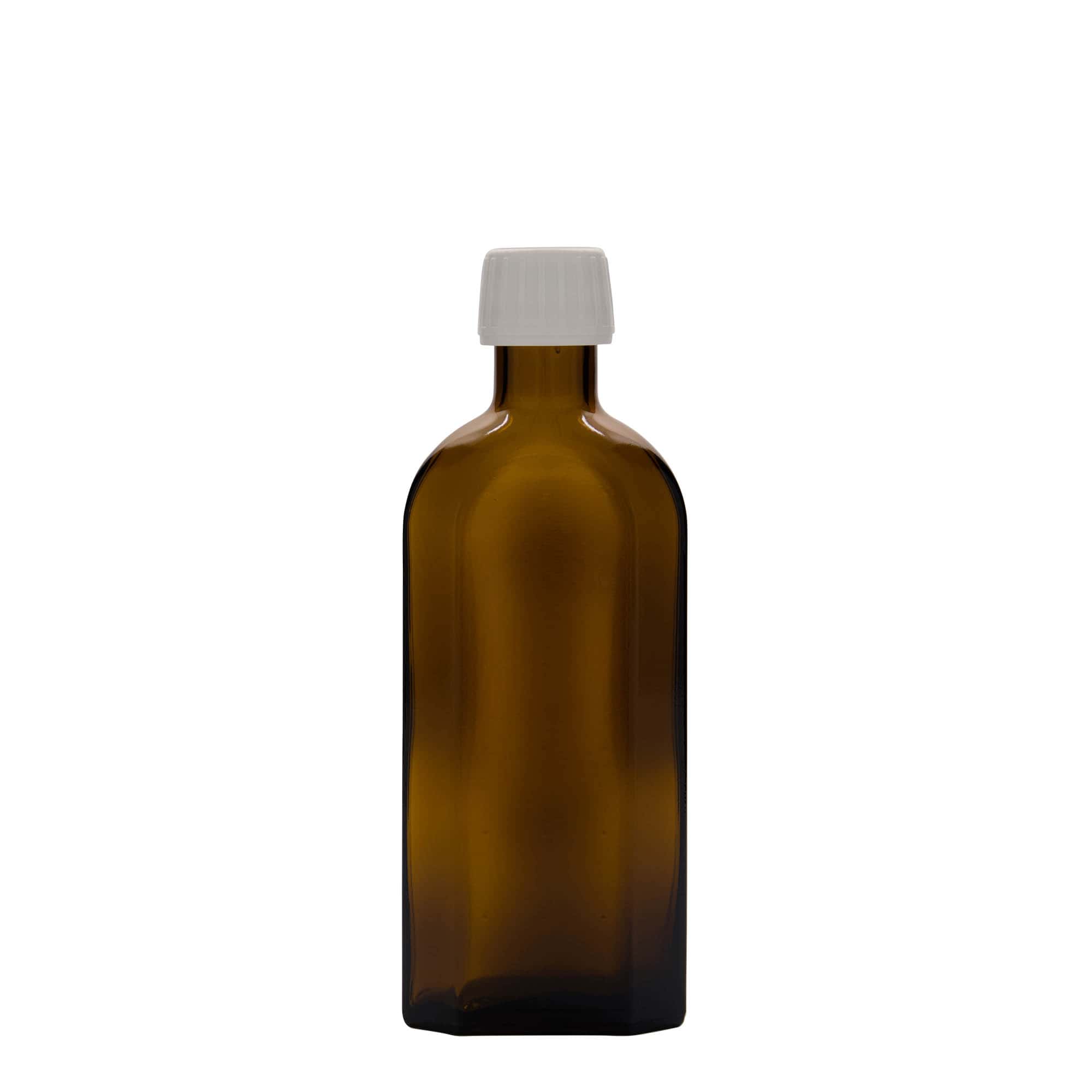 250 ml ιατρικό φιαλίδιο Meplat, οβάλ, γυαλί, καφέ, στόμιο: PP 28 250 ml ιατρικό φιαλίδιο Meplat, οβάλ, γυαλί, καφέ, στόμιο: PP 28