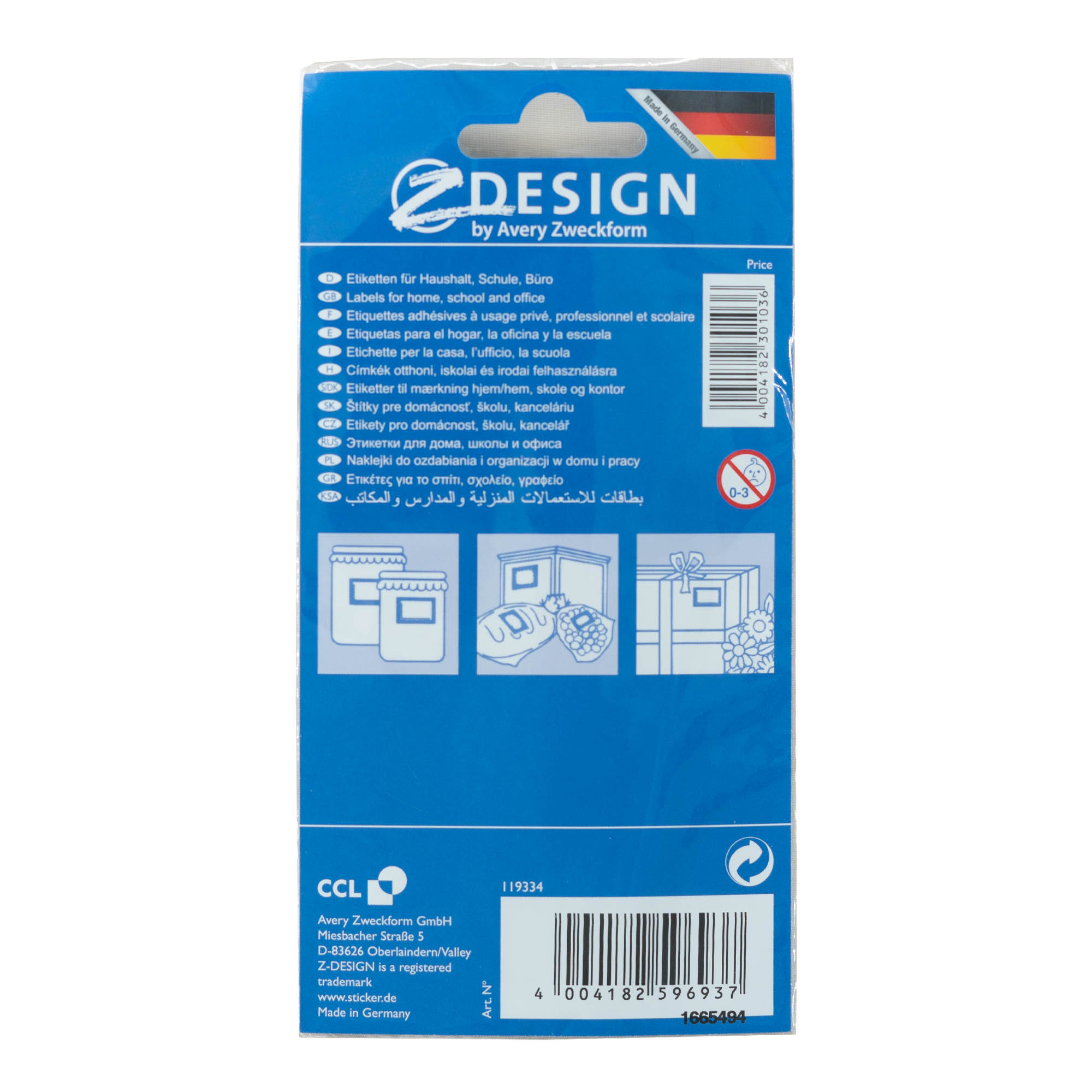 Zweckform ετικέτες 'Πλαίσιο Φρούτου', ορθογώνιες, χαρτί, πολύχρωμες Zweckform ετικέτες 'Πλαίσιο Φρούτου', ορθογώνιες, χαρτί, πολύχρωμες