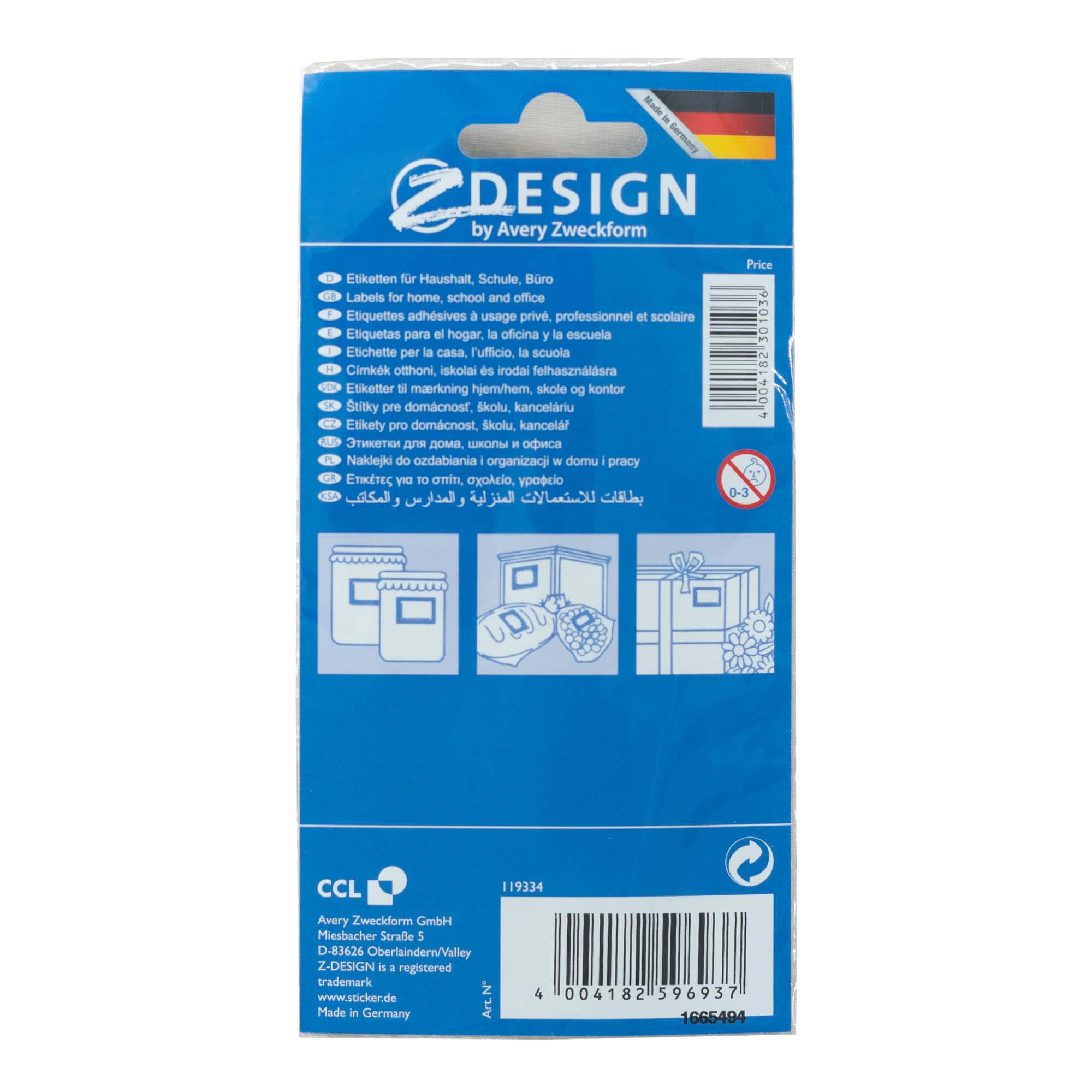 Zweckform ετικέτες 'Πλαίσιο Φρούτου', ορθογώνιες, χαρτί, πολύχρωμες Zweckform ετικέτες 'Πλαίσιο Φρούτου', ορθογώνιες, χαρτί, πολύχρωμες