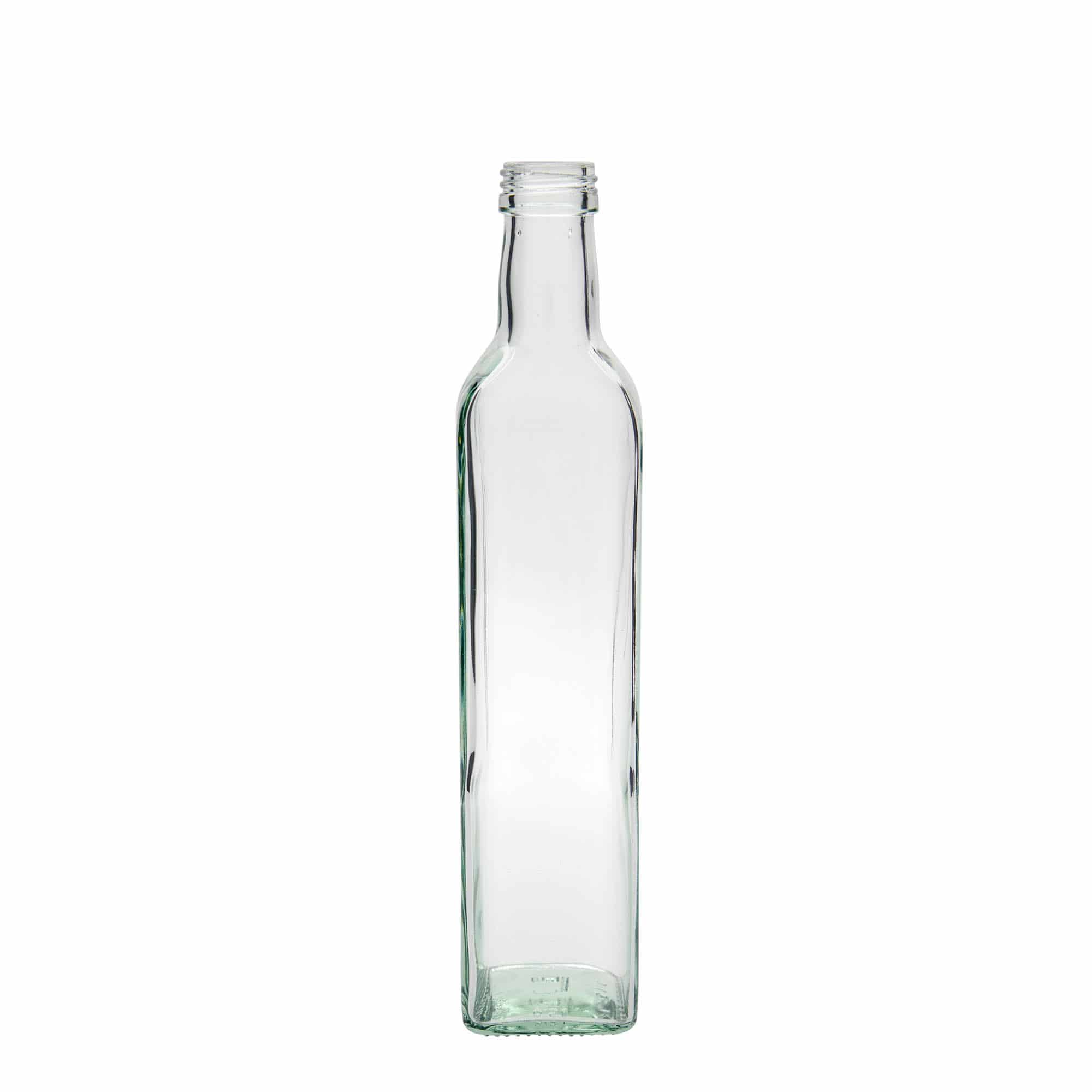 Γυάλινο μπουκάλι 'Marasca' 500 ml, τετράγωνο, στόμιο: PP 31,5