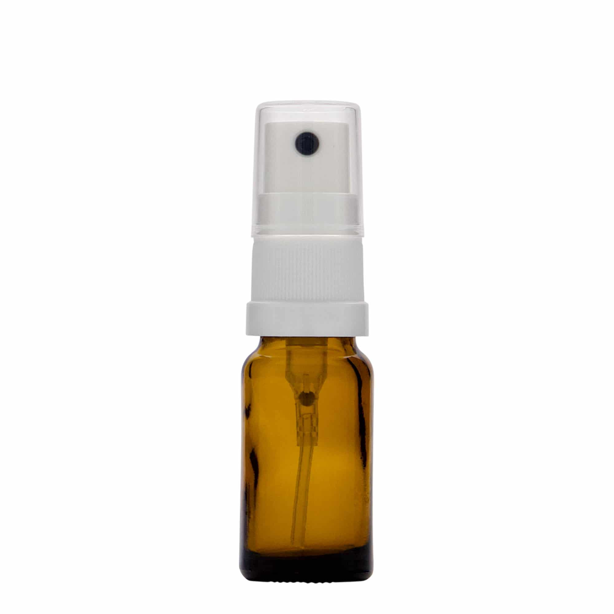 10 ml φιαλίδιο ψεκασμού ιατρικό, γυάλινο, καφέ, στόμιο: DIN 18