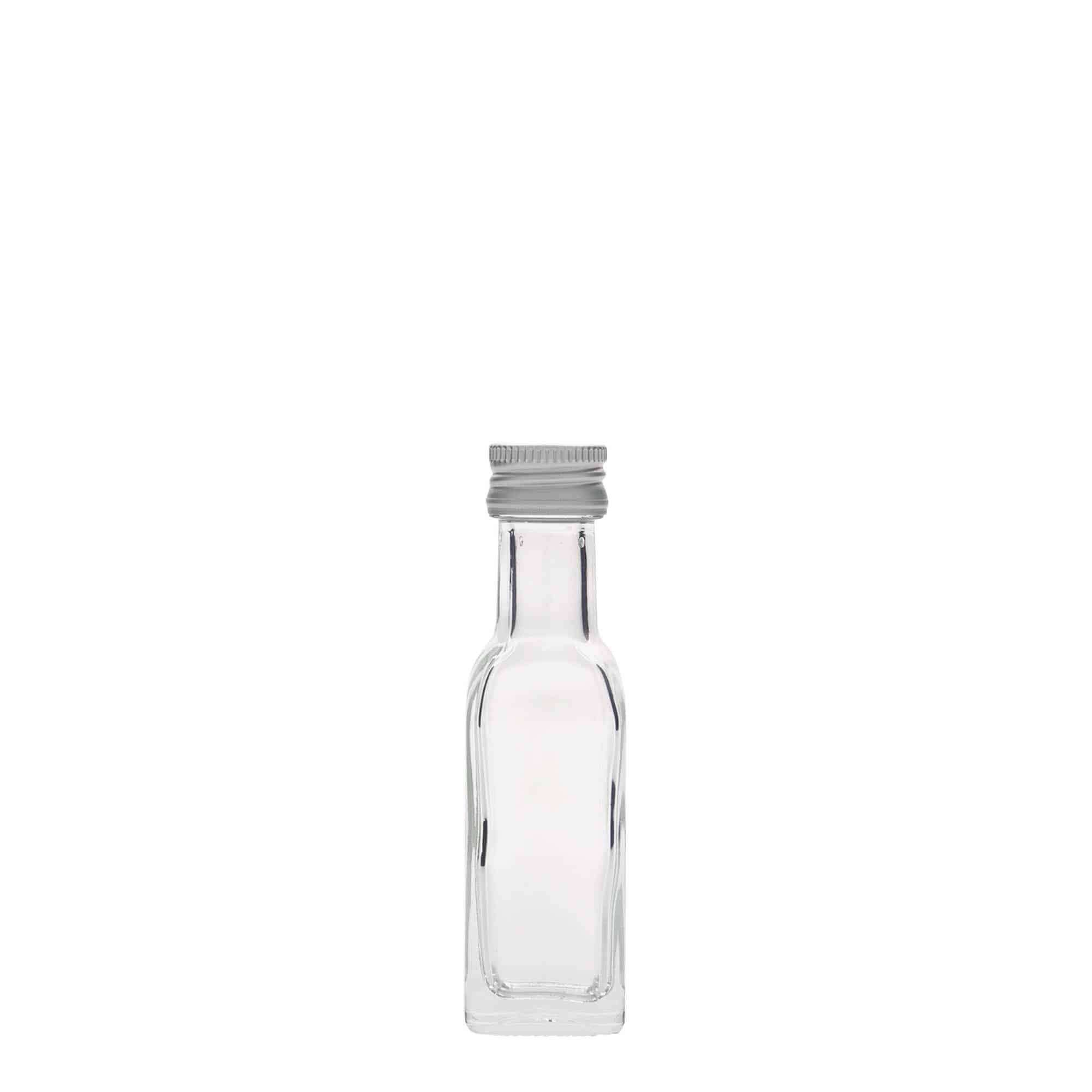 20 ml γυάλινο μπουκάλι 'Marasca', τετράγωνο, στόμιο: PP 18