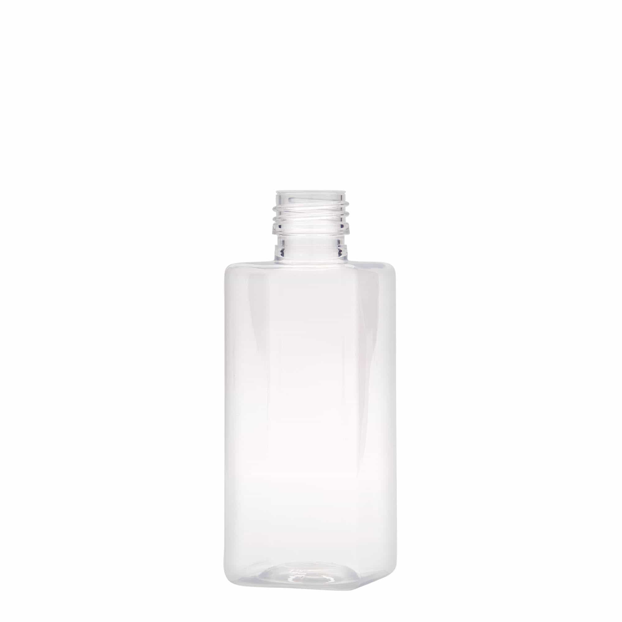 250 ml φιάλη PET 'Karl', τετράγωνη, πλαστικό, στόμιο: PP 28