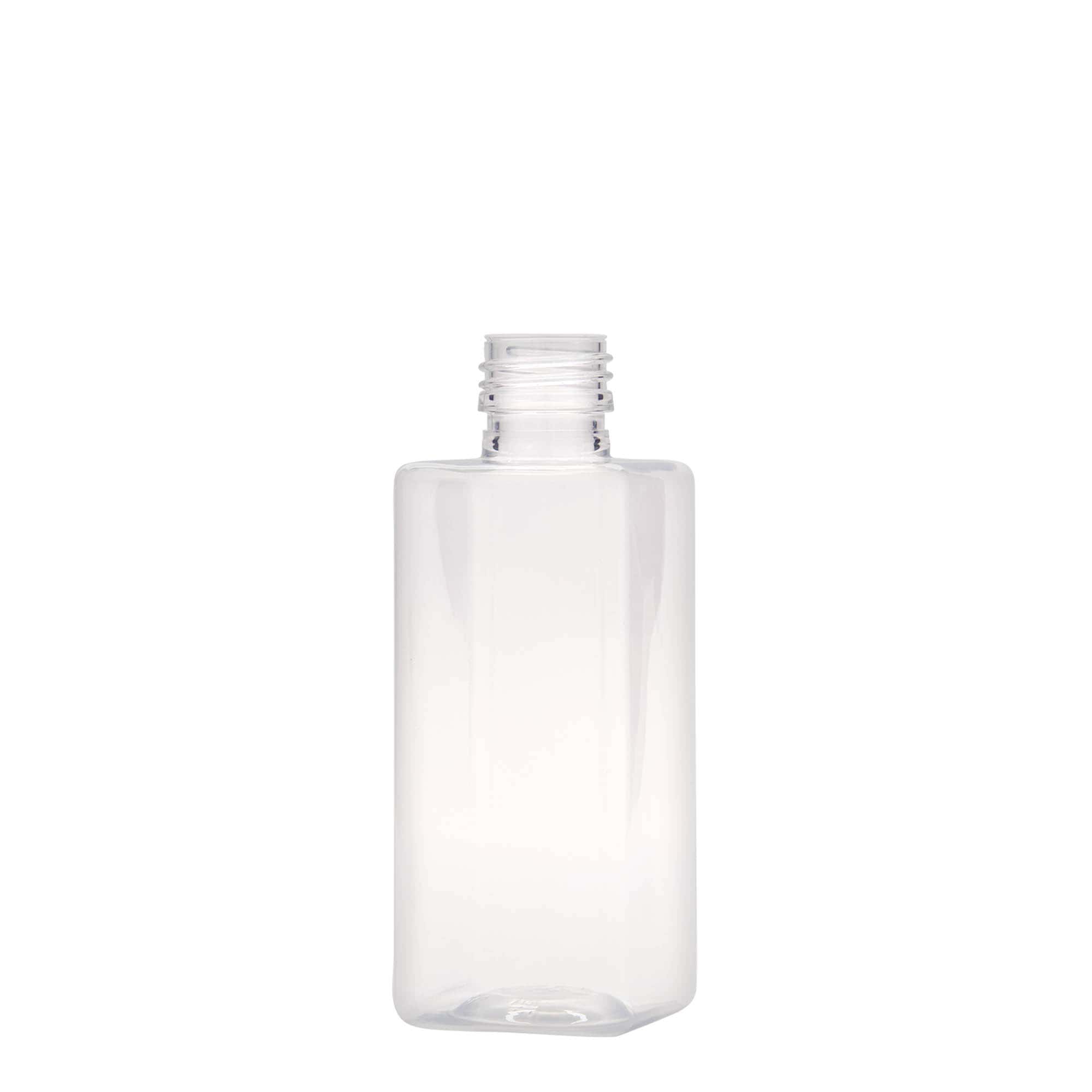 250 ml φιάλη PET 'Karl', τετράγωνη, πλαστικό, στόμιο: PP 28
