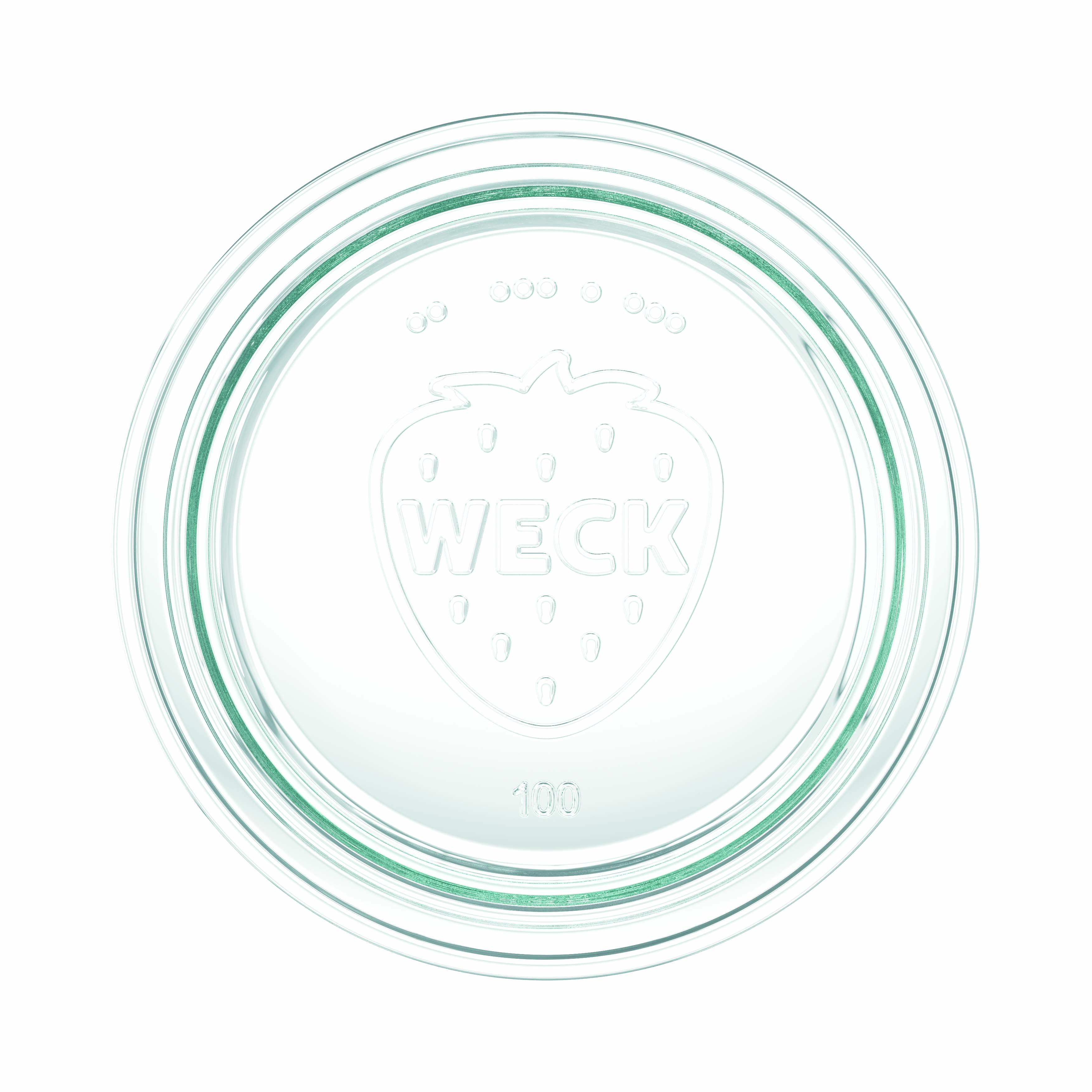 6x Κυλινδρικό βάζο WECK 850 ml με γυάλινο καπάκι RR 100