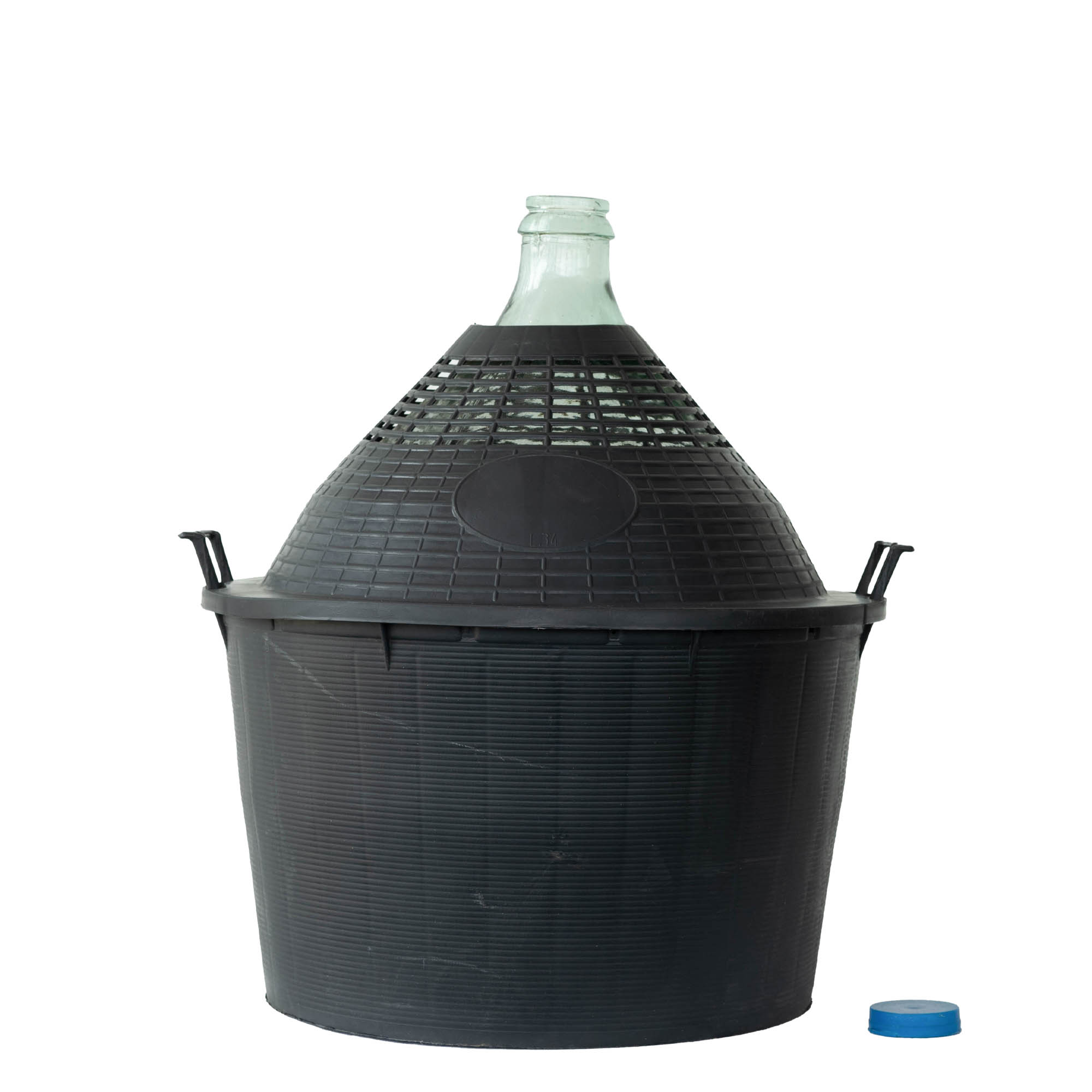 34 l φιάλη μπαλονιού με στενό λαιμό, γυάλινη, στόμιο: καπάκι τύπου Stülpdeckel