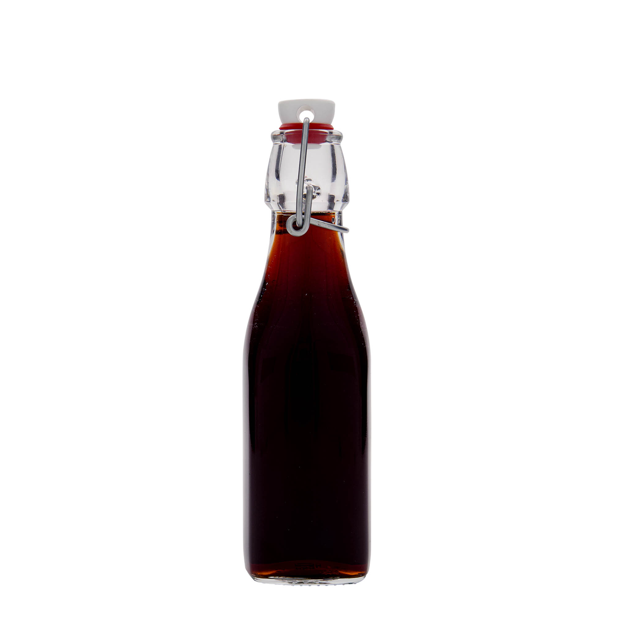 250 ml γυάλινο μπουκάλι 'Swing, τετράγωνο, στόμιο: κλείστρο με μοχλό 250 ml γυάλινο μπουκάλι 'Swing, τετράγωνο, στόμιο: κλείστρο με μοχλό