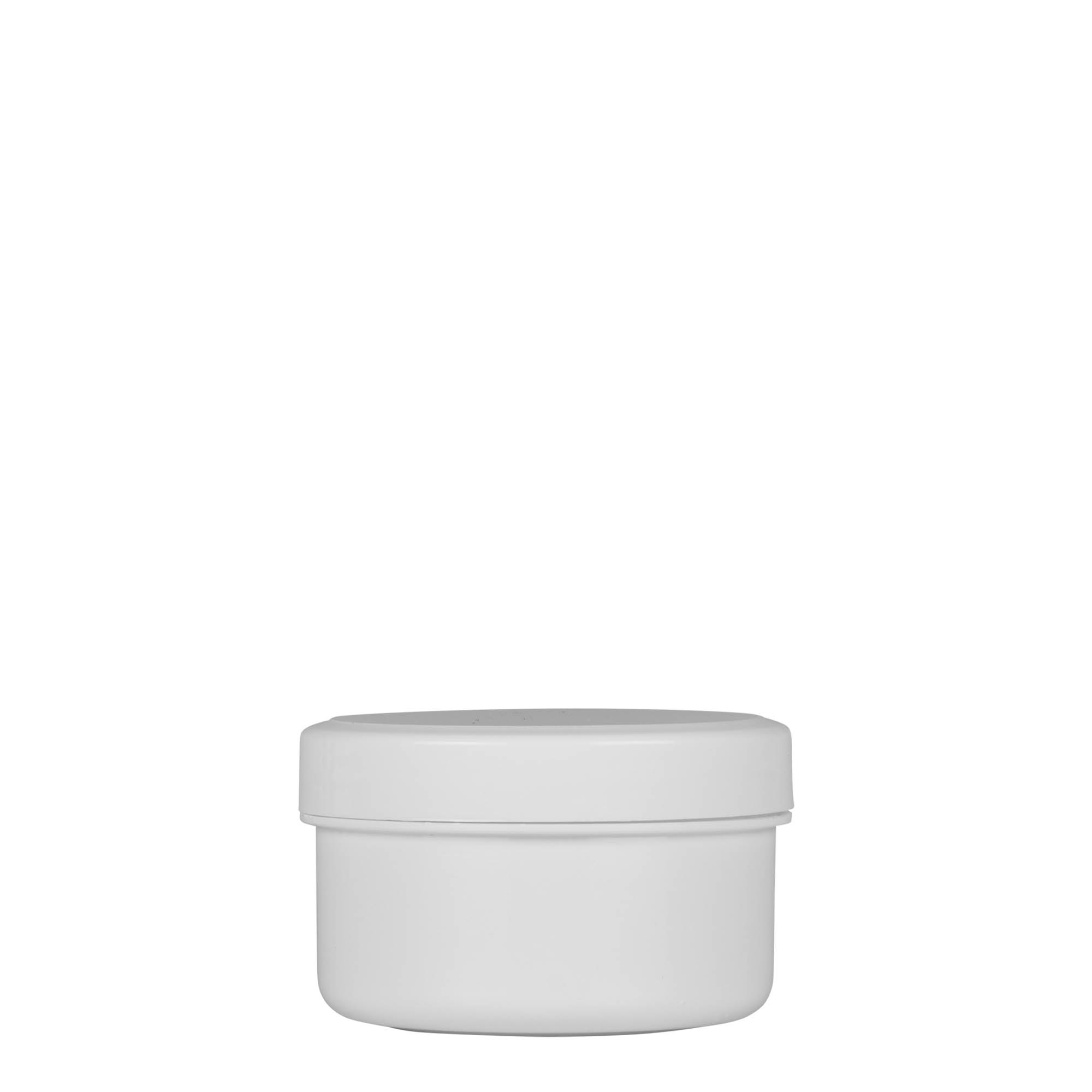 60 ml πλαστικό δοχείο 'White Line', PP, λευκό, στόμιο: βιδωτό καπάκι