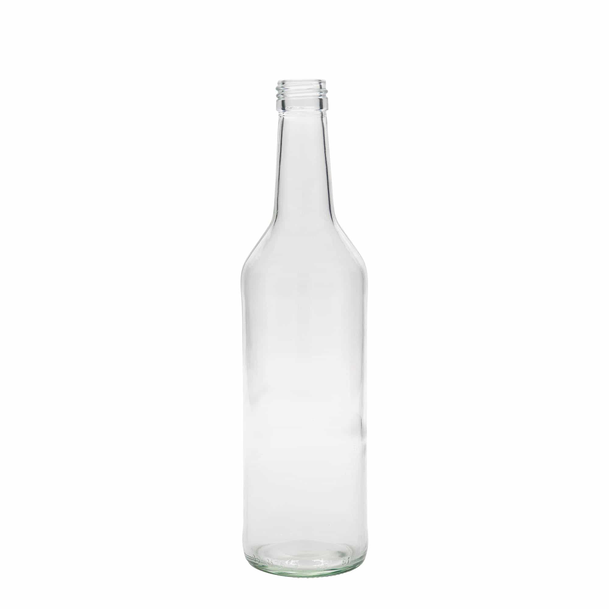 500 ml γυάλινο μπουκάλι με ίσιο λαιμό, στόμιο: PP 28 500 ml γυάλινο μπουκάλι με ίσιο λαιμό, στόμιο: PP 28