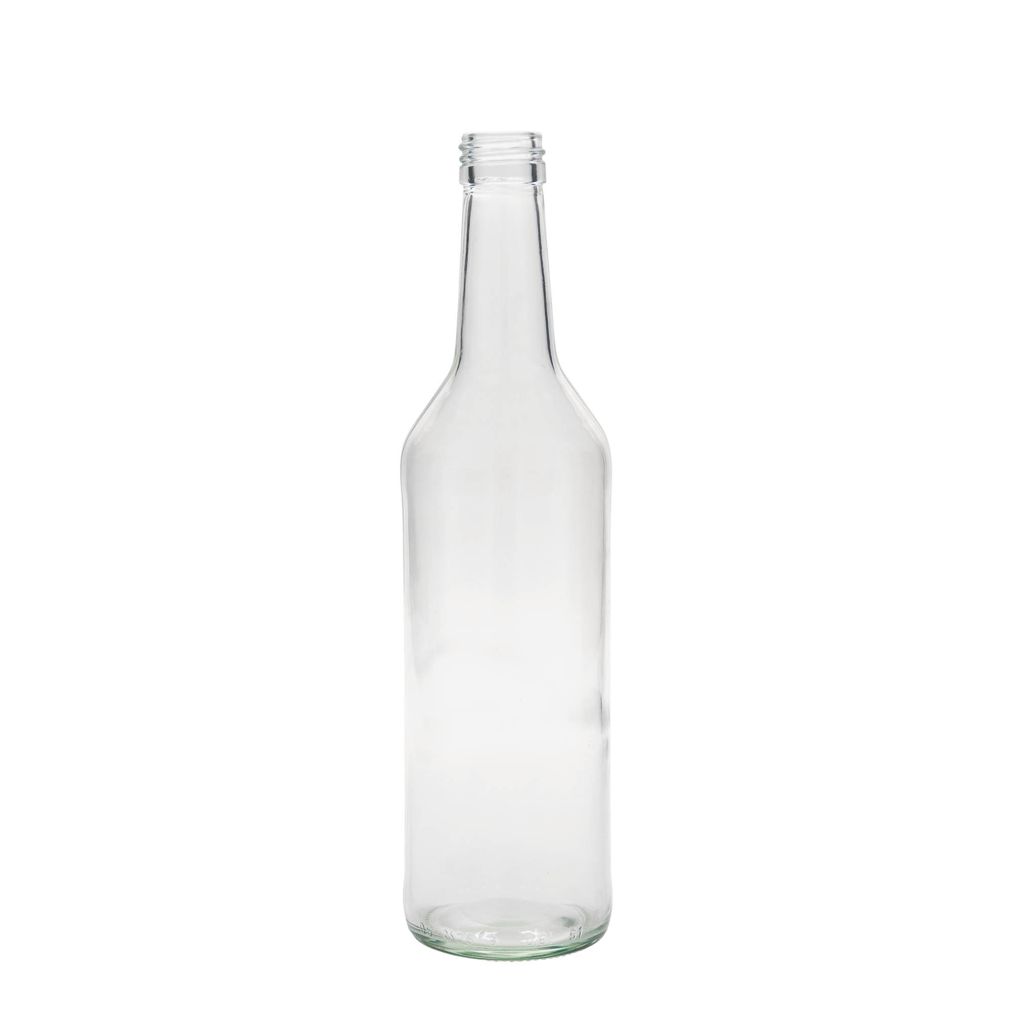 500 ml γυάλινο μπουκάλι με ίσιο λαιμό, στόμιο: PP 28 500 ml γυάλινο μπουκάλι με ίσιο λαιμό, στόμιο: PP 28