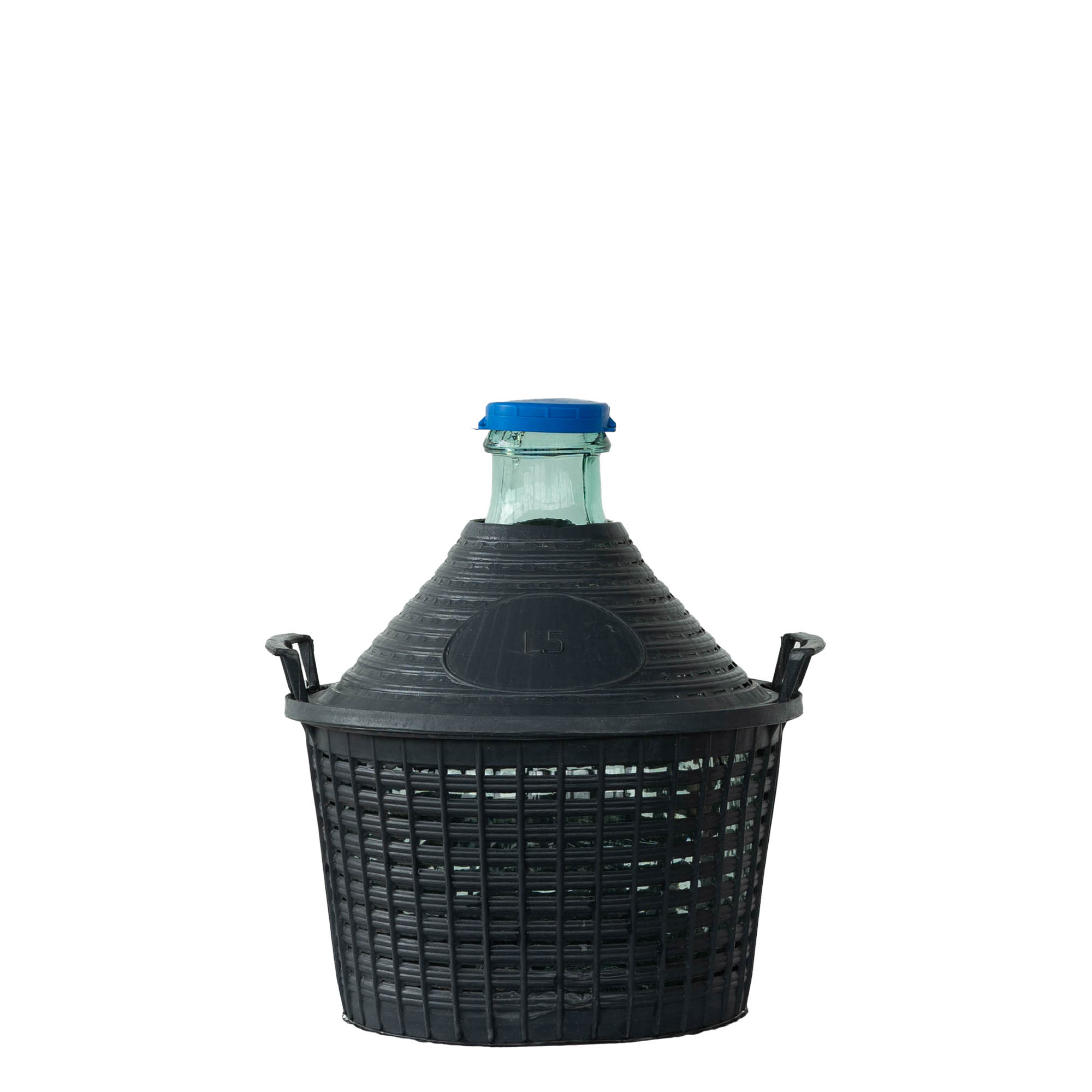 5 l φιάλη μπαλονιού με στενό λαιμό, γυάλινη, στόμιο: καπάκι τύπου Stülpdeckel