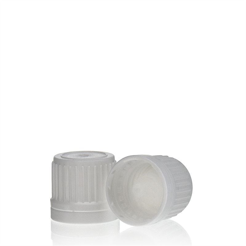 Κάλυμμα με βίδα και ενσωματωμένο σταγονόμετρο, πλαστικό PE, λευκό, για στόμιο: DIN 18 Κάλυμμα με βίδα και ενσωματωμένο σταγονόμετρο, πλαστικό PE, λευκό, για στόμιο: DIN 18