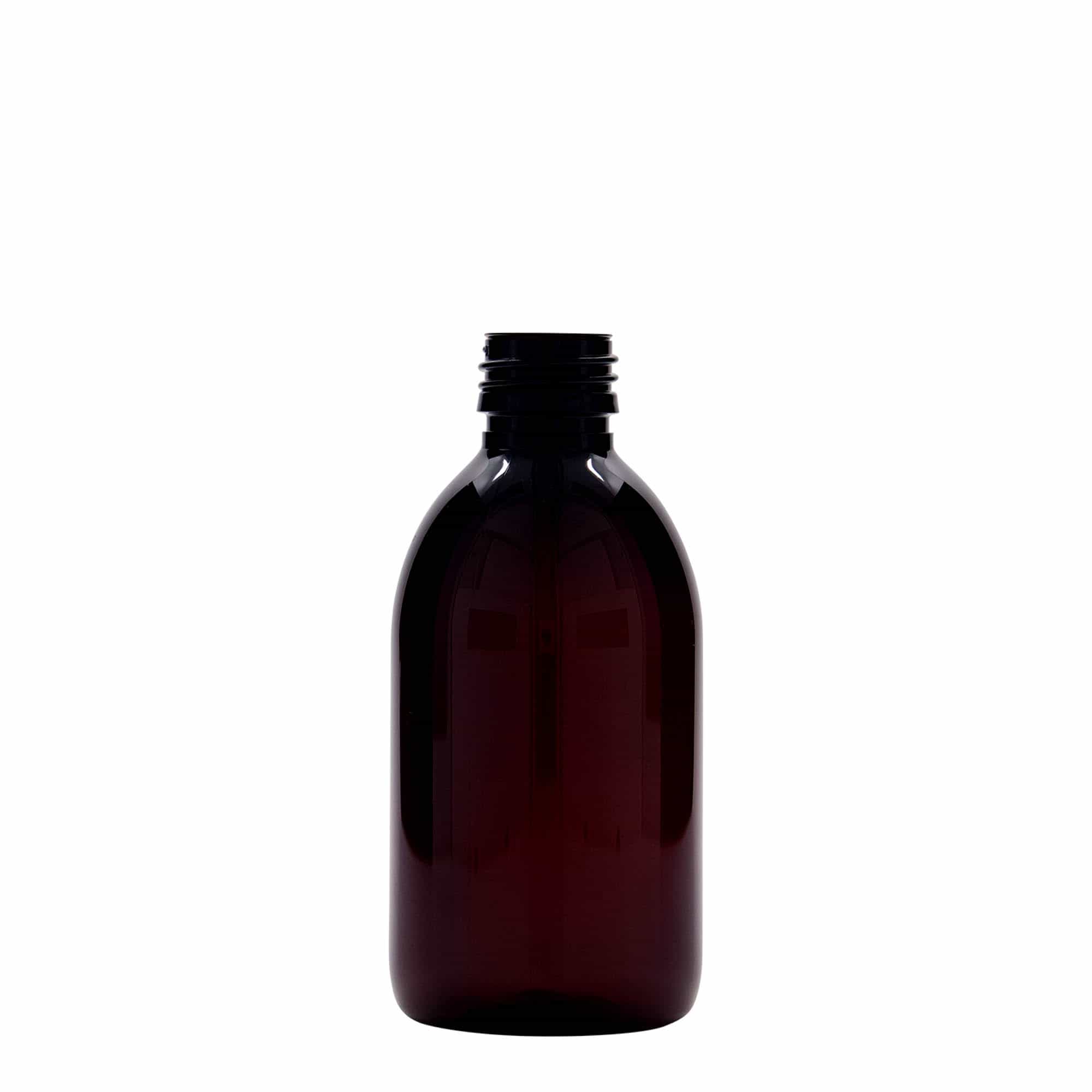 Μπουκάλι φαρμάκου PET 250 ml, καφέ, πλαστικό, στόμιο: PP 28 Μπουκάλι φαρμάκου PET 250 ml, καφέ, πλαστικό, στόμιο: PP 28