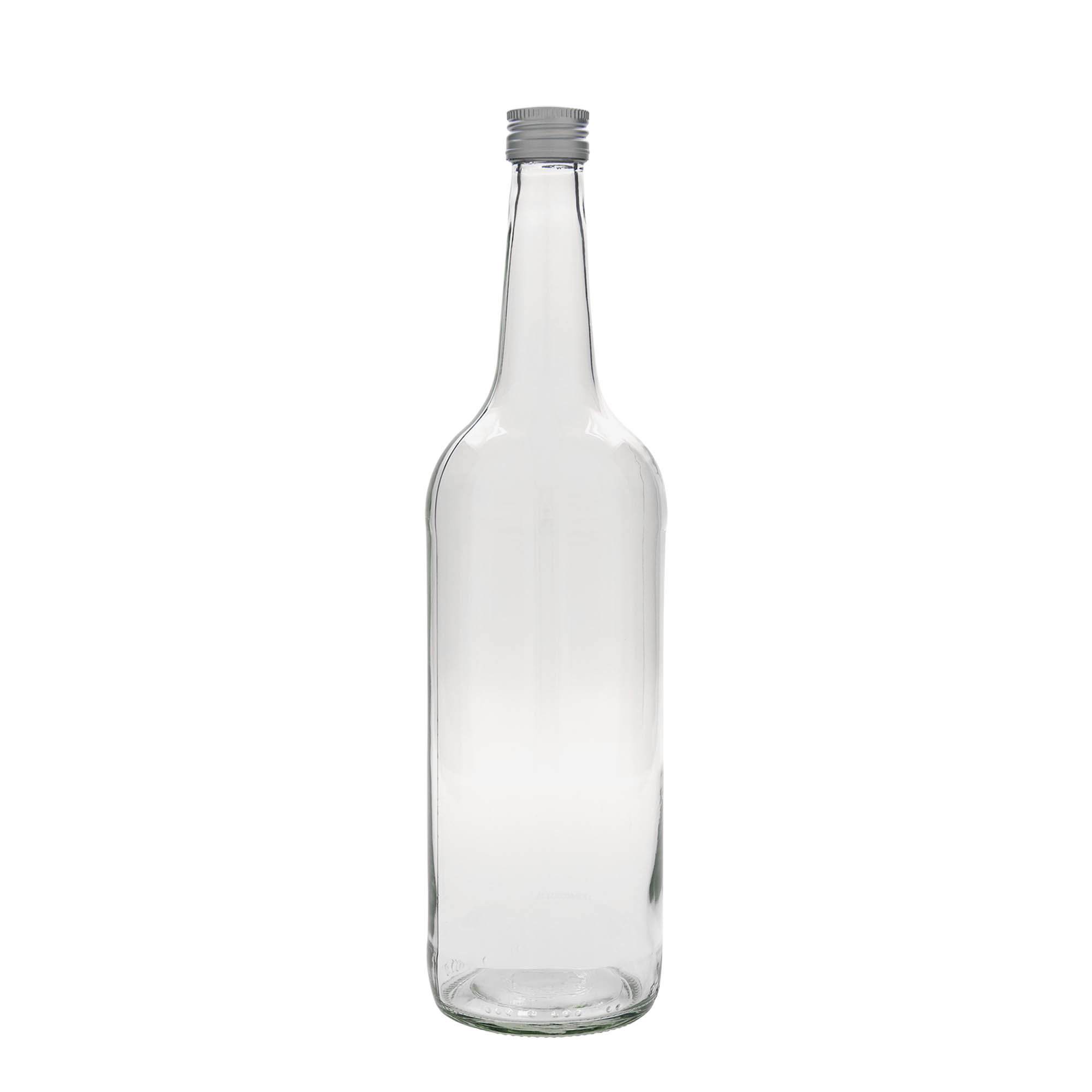1.000 ml γυάλινο μπουκάλι με ίσιο λαιμό, στόμιο: PP 28 1.000 ml γυάλινο μπουκάλι με ίσιο λαιμό, στόμιο: PP 28