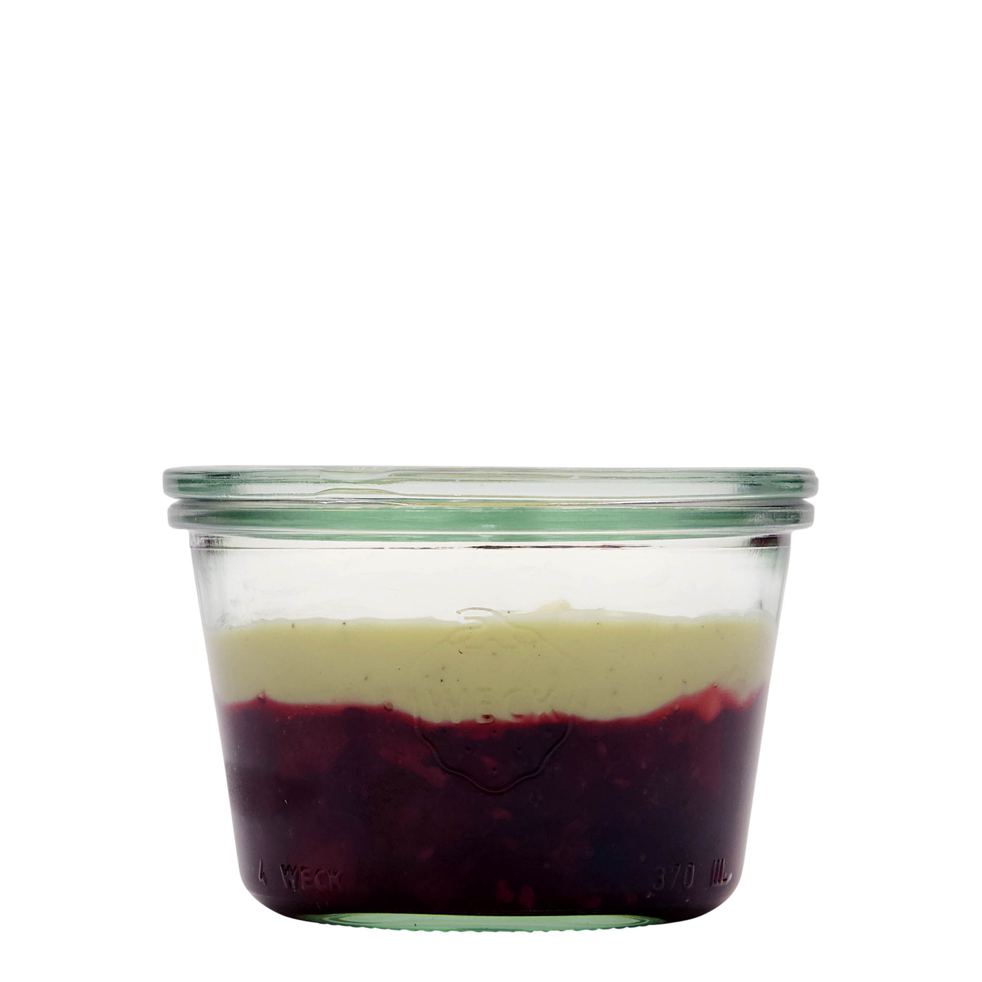 370 ml βάζο WECK με καπάκι, στόμιο: στρογγυλή άκρη 370 ml βάζο WECK με καπάκι, στόμιο: στρογγυλή άκρη