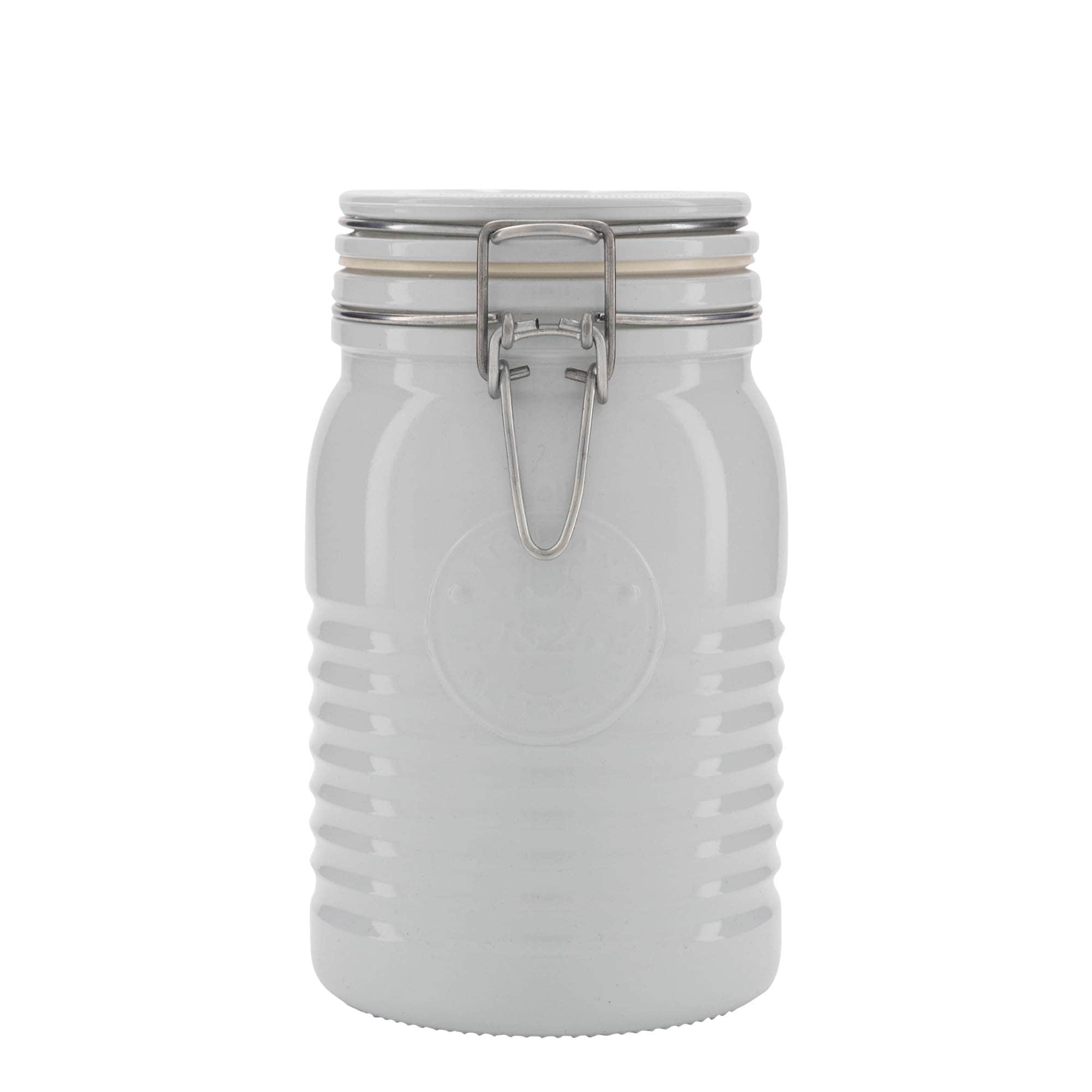Βάζο με καπάκι με κλιπ 'Officina 1825' 1.000 ml, λευκό, στόμιο: καπάκι με κλιπ Βάζο με καπάκι με κλιπ 'Officina 1825' 1.000 ml, λευκό, στόμιο: καπάκι με κλιπ