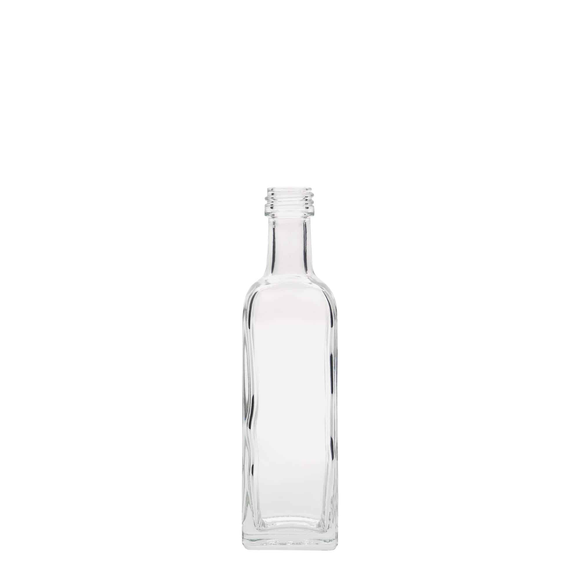 Γυάλινο μπουκάλι 'Marasca' 60 ml, τετράγωνο, στόμιο: PP 18
