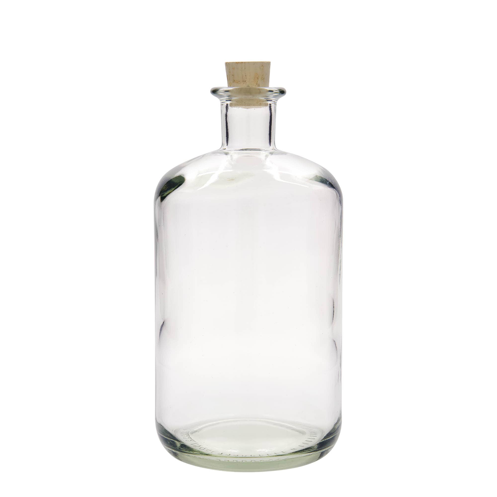 1.500 ml γυάλινο μπουκάλι φαρμακοποιού, στόμιο: φελλός