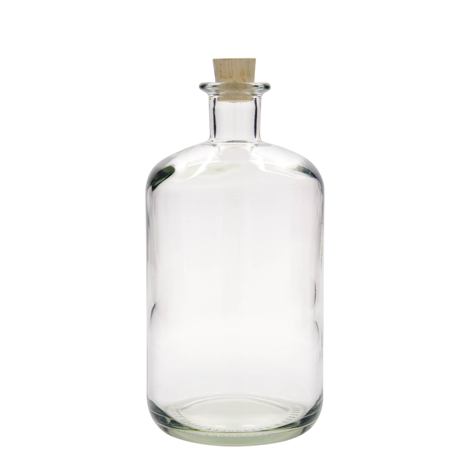 1.500 ml γυάλινο μπουκάλι φαρμακοποιού, στόμιο: φελλός 1.500 ml γυάλινο μπουκάλι φαρμακοποιού, στόμιο: φελλός