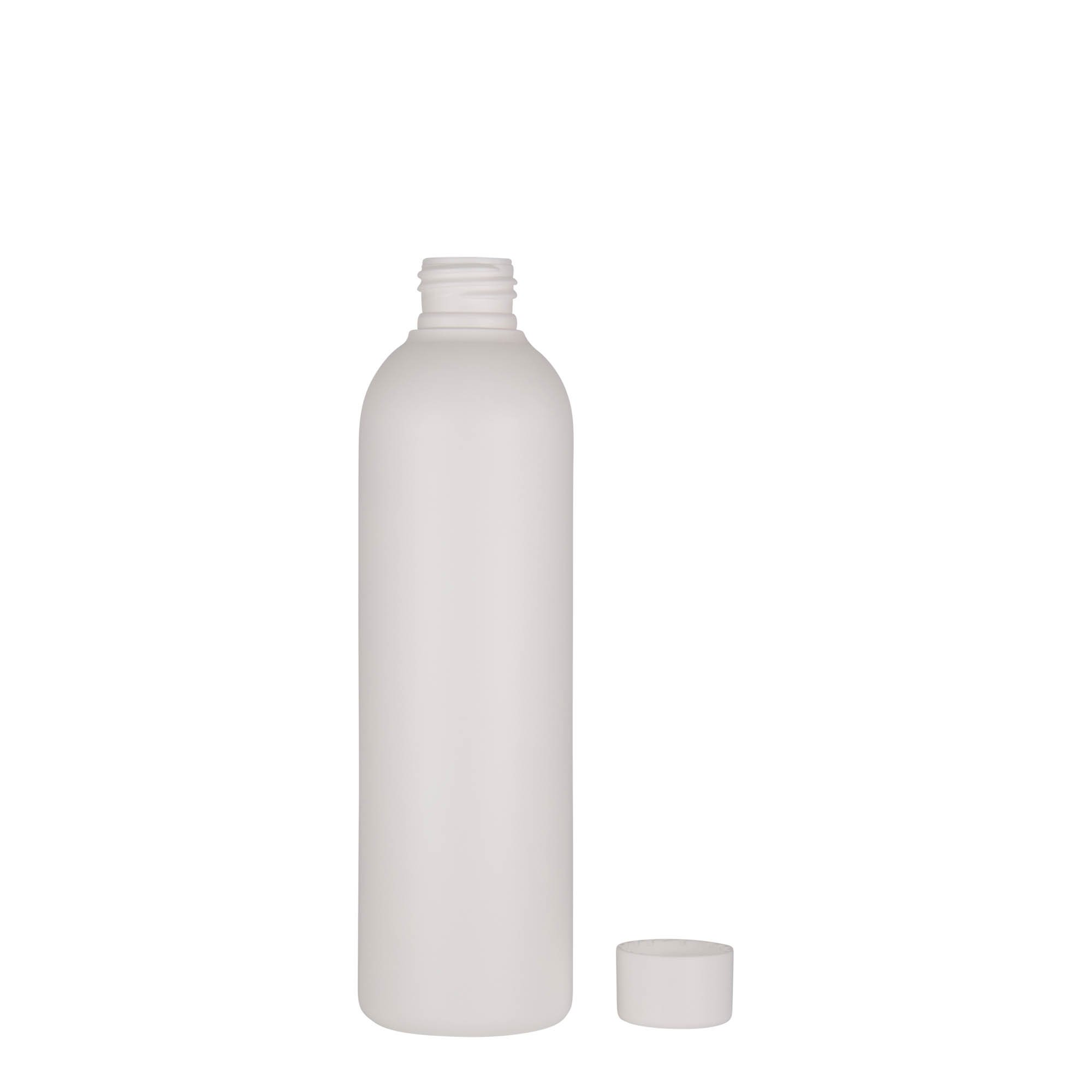 250 ml πλαστικό μπουκάλι 'Tuffy', HDPE, λευκό, στόμιο: 24/410